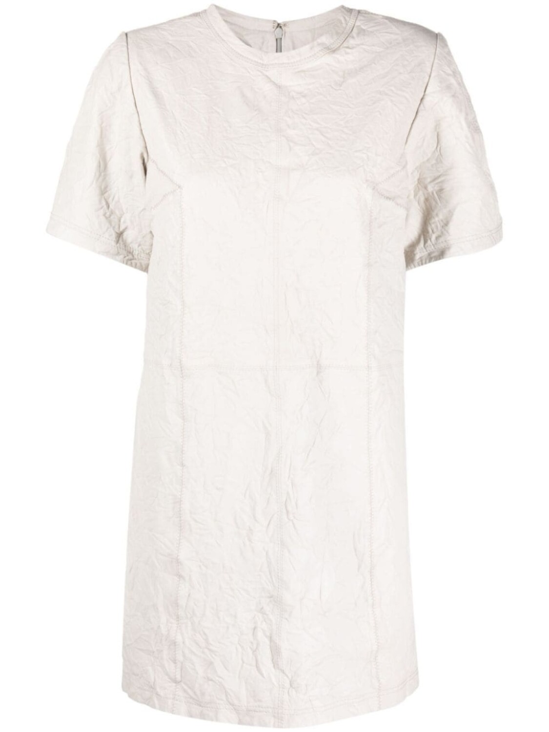

Zadig&Voltaire Riddy crinkled leather minidress, нейтральный цвет