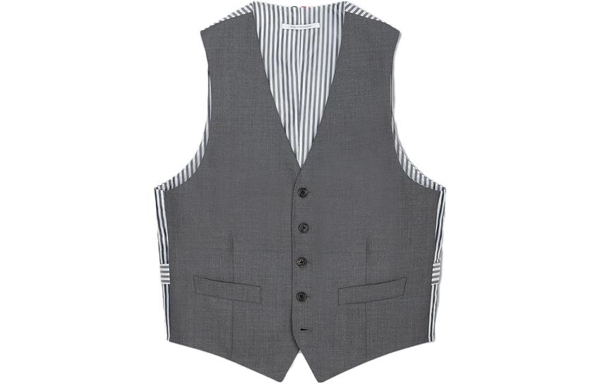 

THOM BROWNE Жилет мужской, средне-серый