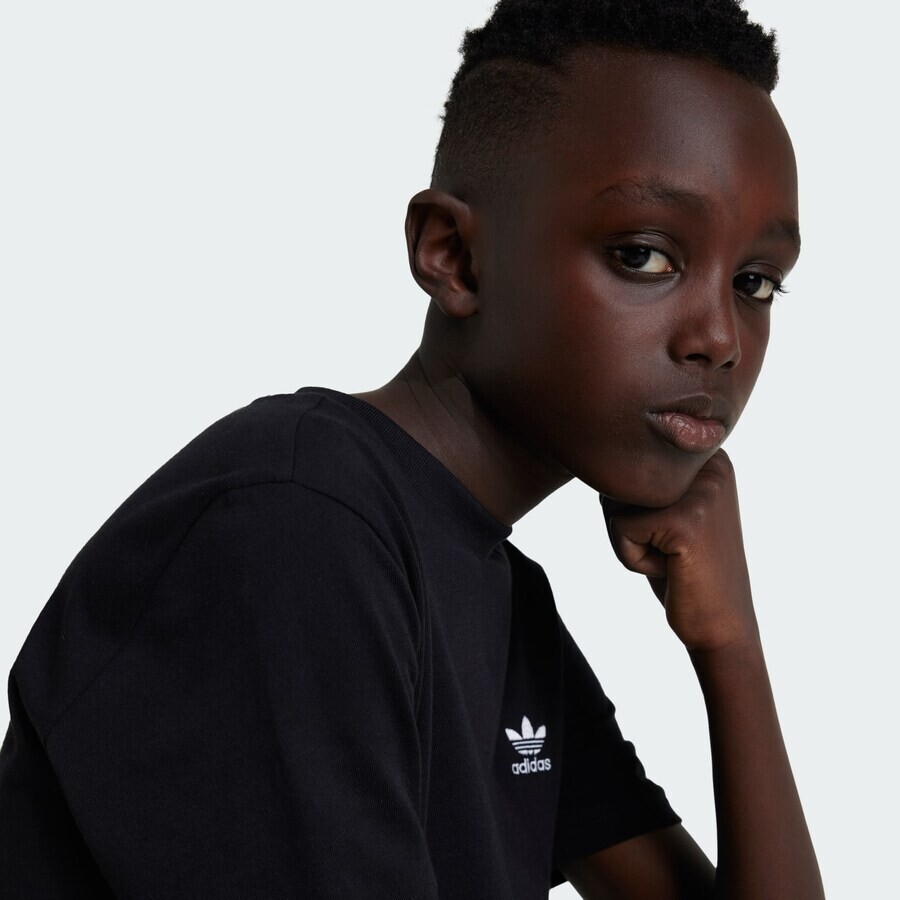 Футболка ADIDAS ORIGINALS Shirt Trefoil Essentials, черный — фото 4