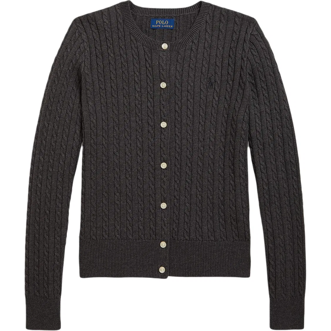 Свитер классический Polo Ralph Lauren Windsor Heather Gray — фото 4