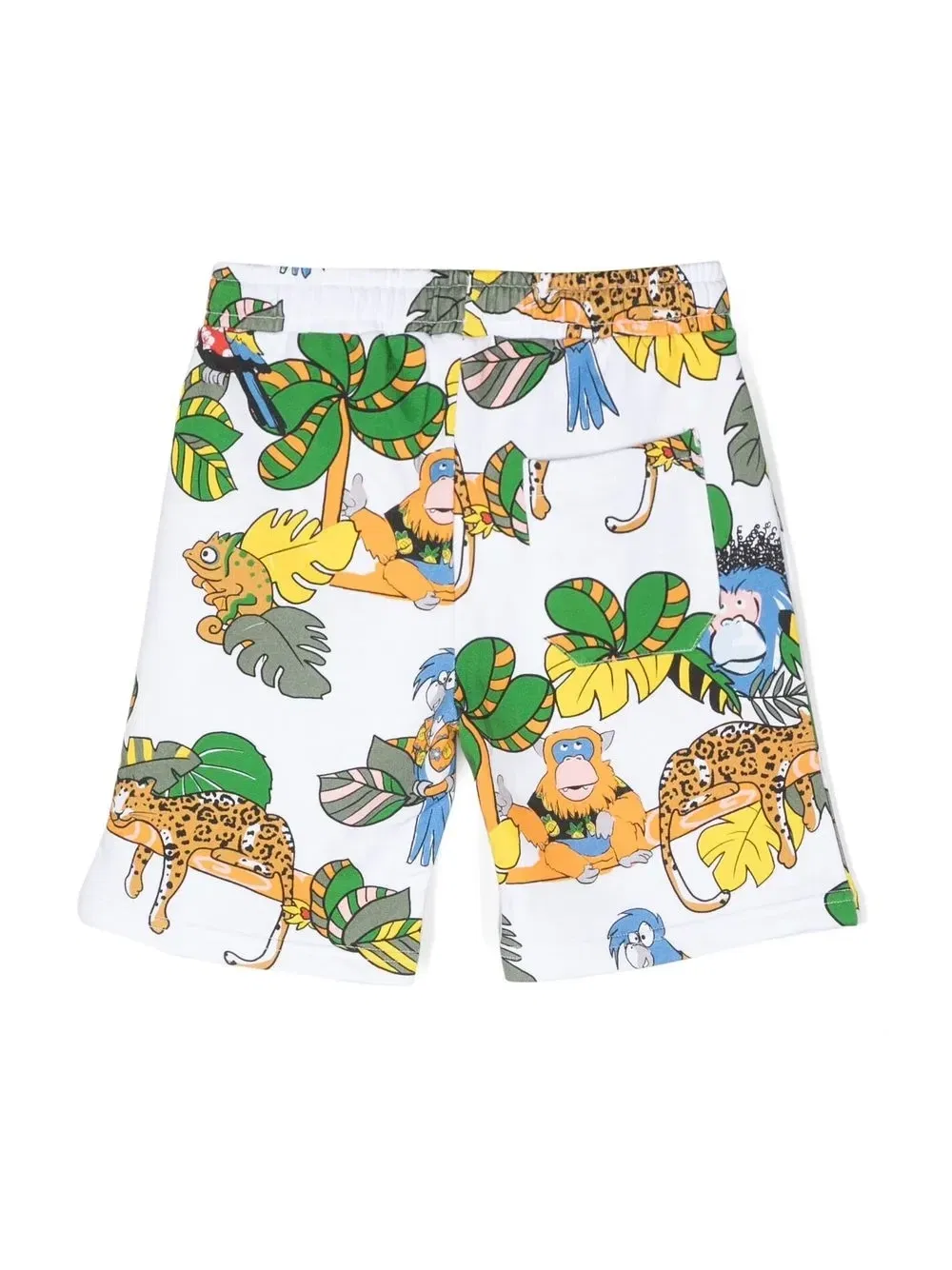Спортивные шорты с графичным принтом Stella McCartney Kids, белый — фото 2