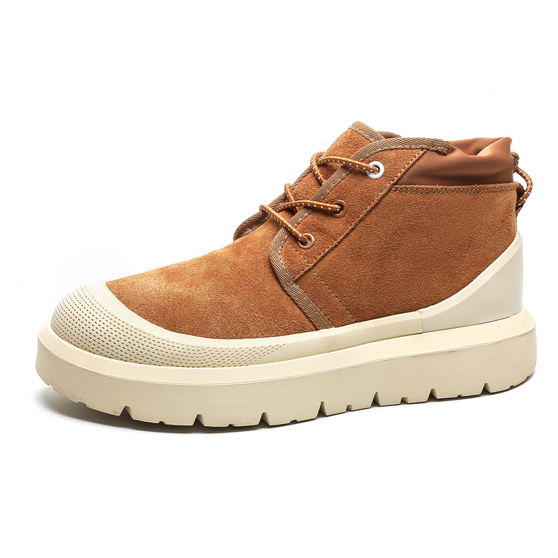 

LUOMAIKE Унисекс короткие зимние сапоги каштан белый, цвет Chestnut White