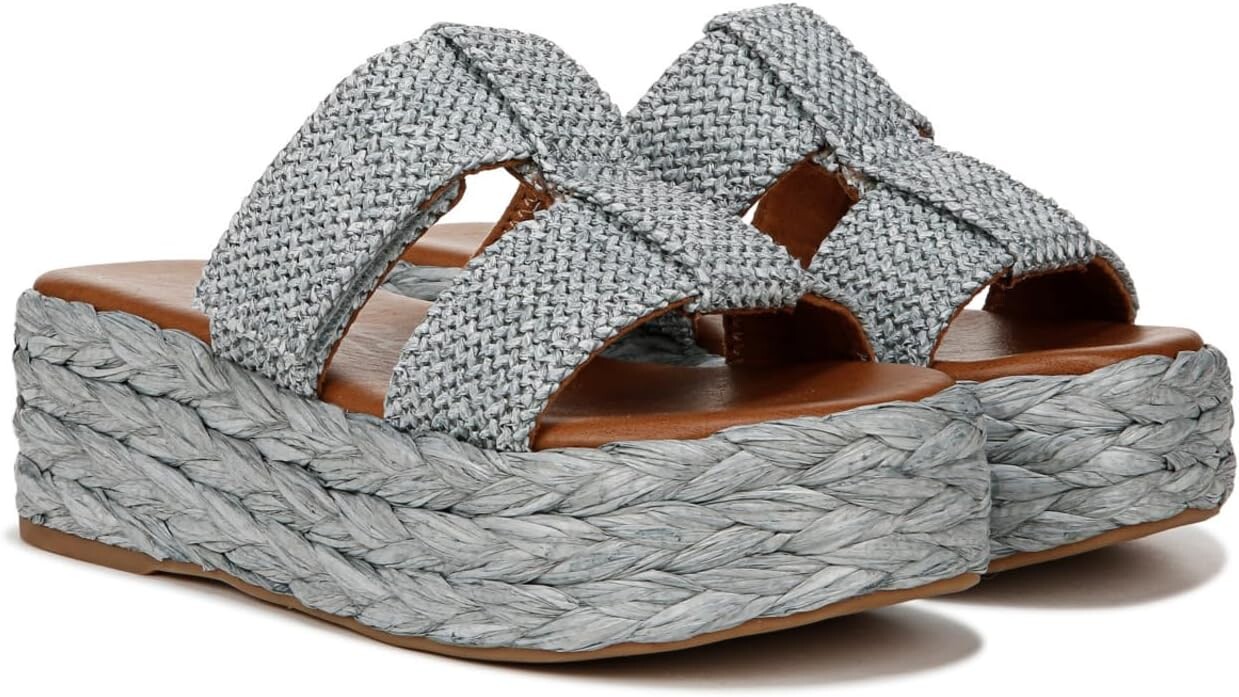 

Сандалии ZODIAC Izzy-Raf Platform Slide Sandal, цвет Blue Raffia