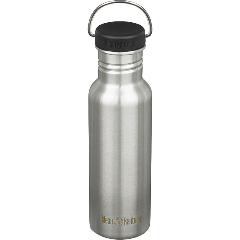 

Классическая бутылочка для питья с узкой крышкой-петлей Klean Kanteen, серый