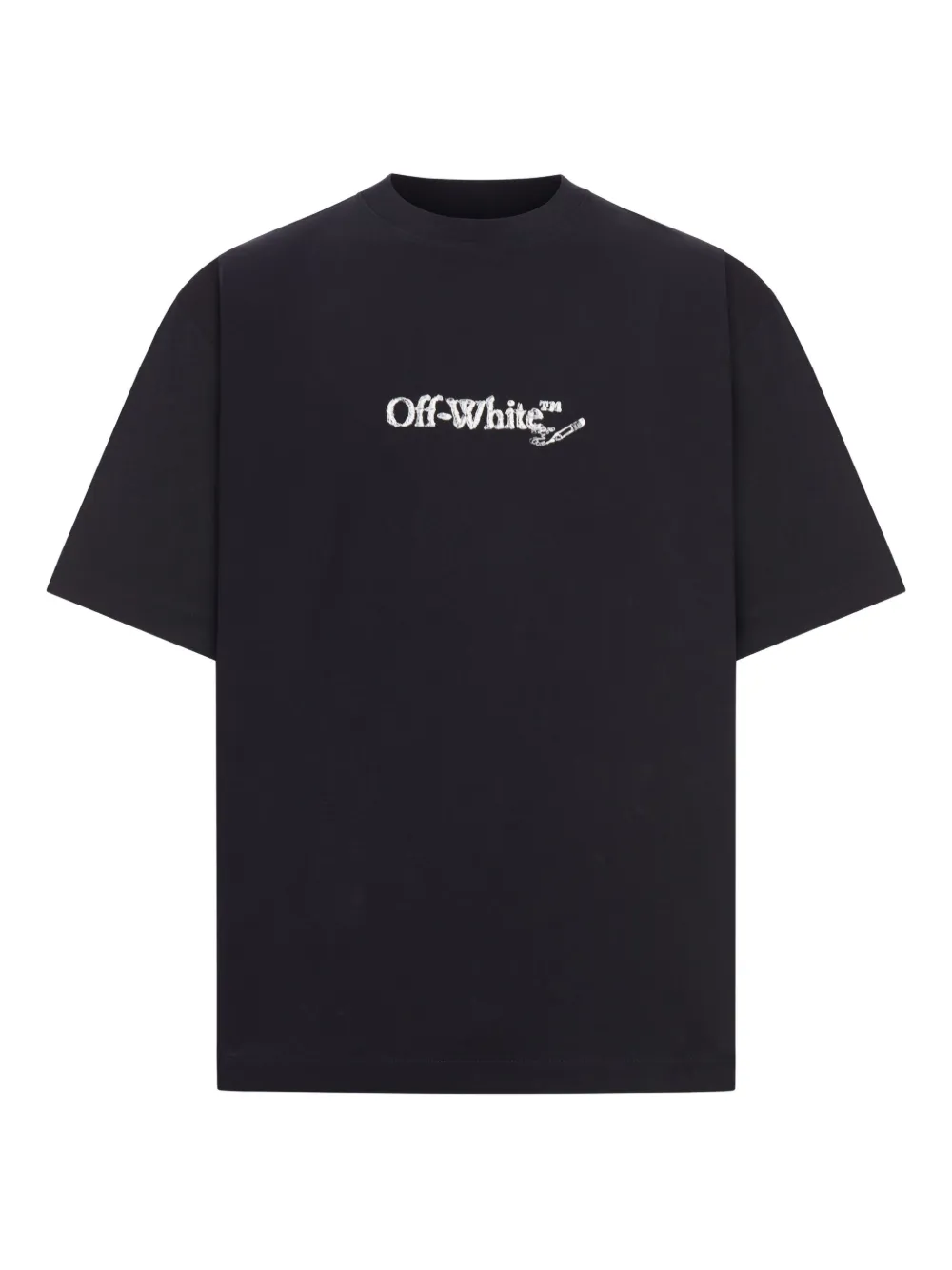 

Футболка с логотипом в виде каракулей со стрелками OFF-WHITE, черный