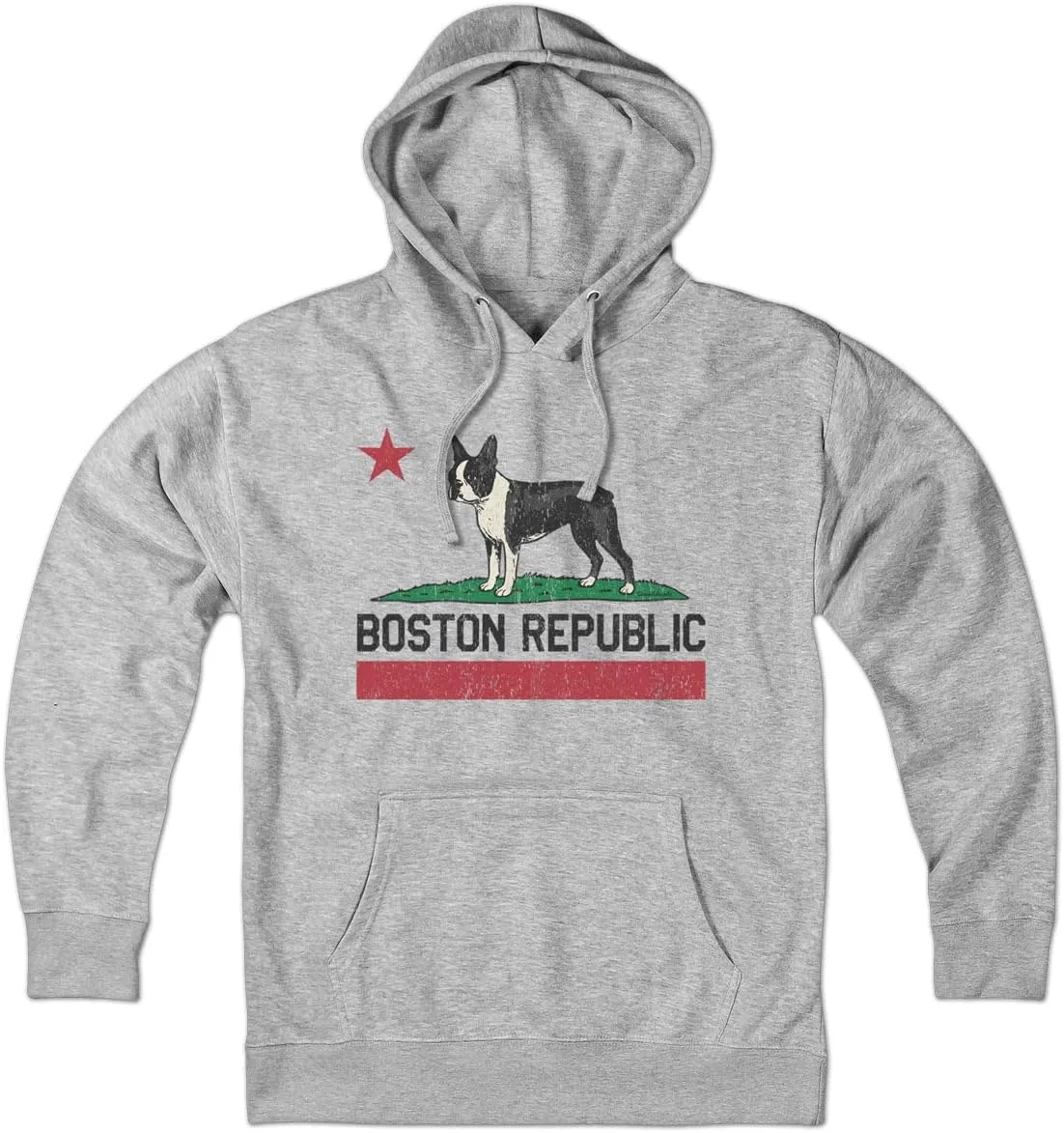 

Chowdaheadz Boston Republic Terrier худи — унисекс пуловер из мягкого хлопкового микса