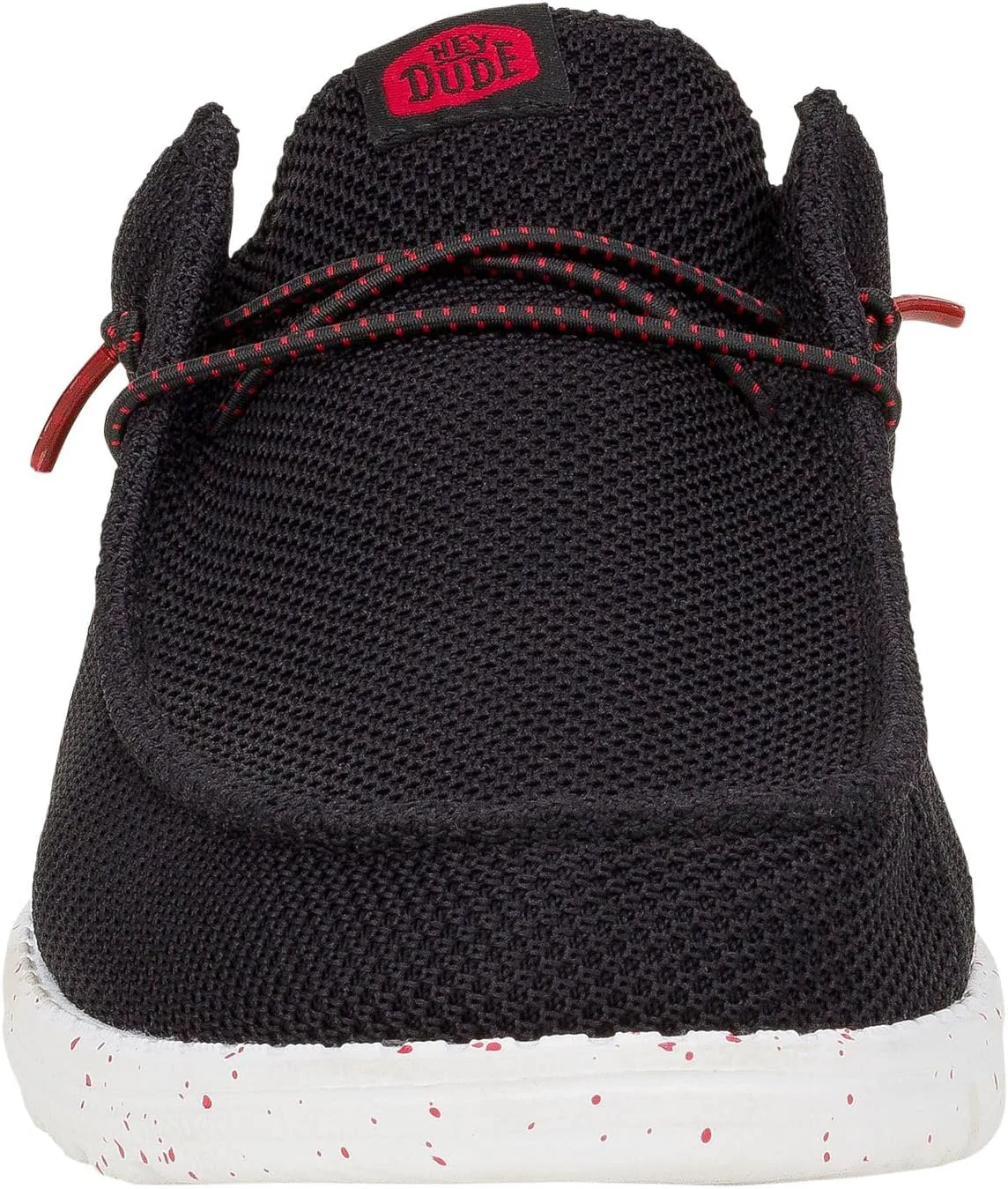 

HEYDUDE Мужские Wally Slip Varsity, Мужская обувь, Мужские слипоны-лоферы, Удобные и легкие, черный/красный