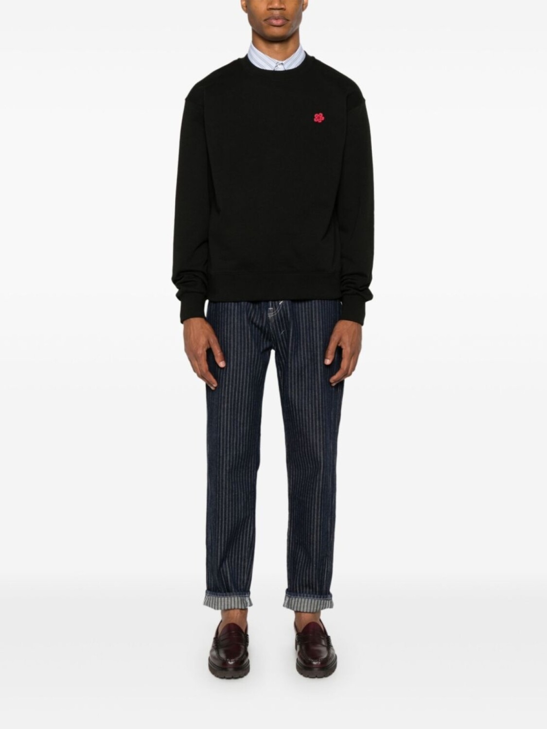 

Kenzo зауженные джинсы в тонкую полоску, синий