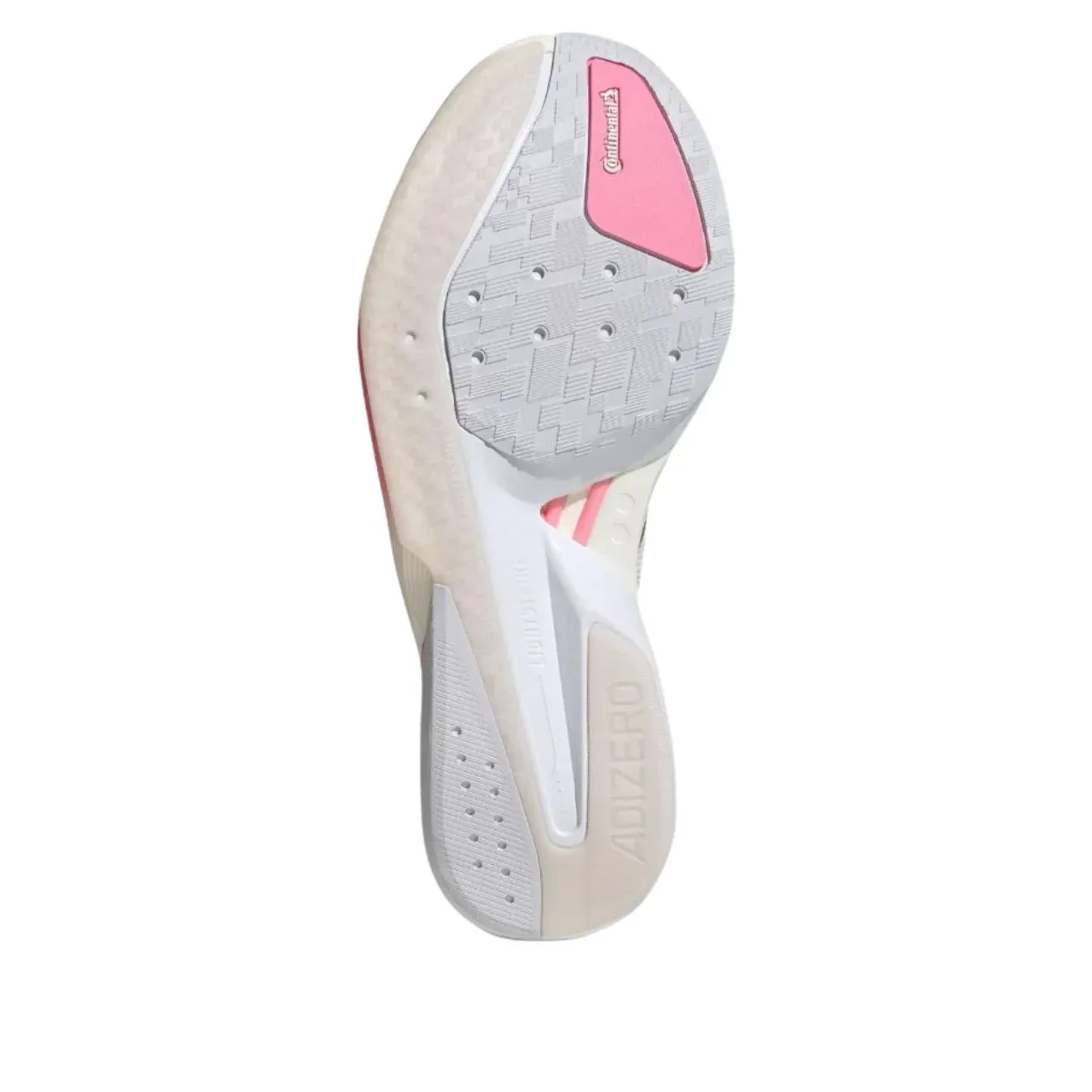 Кроссовки Adidas Adizero Boston 13 'White Silver Metallic Bliss Pink' — фото 3