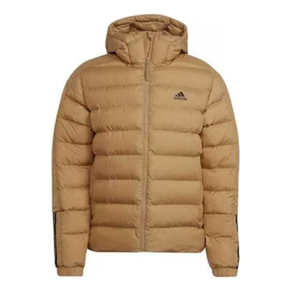 

Куртка средней толщины с капюшоном и утеплителем Adidas, бежевый