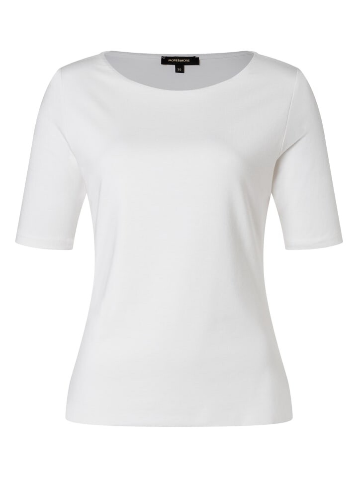 

Футболка More & More Kurzarmshirt, экрю