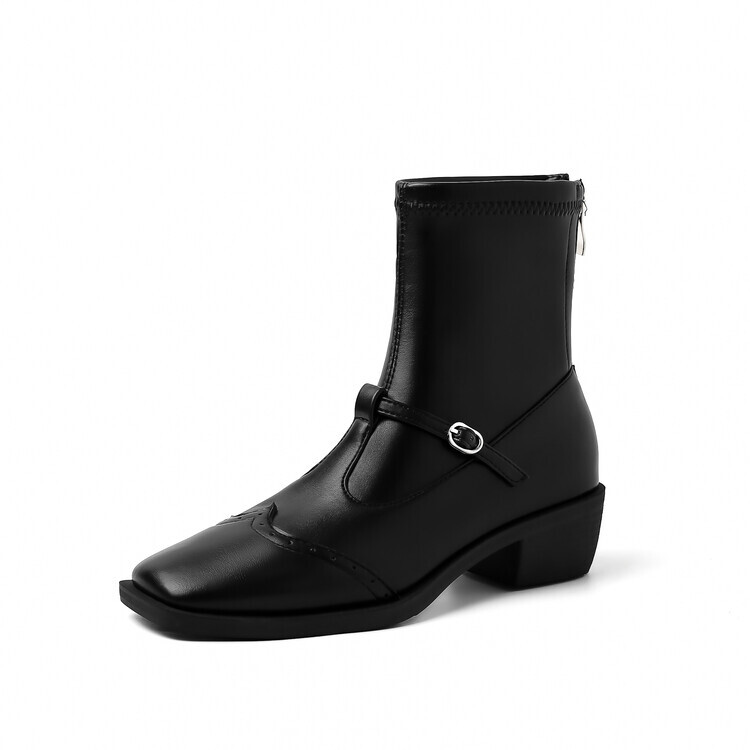 

Ботильоны женские Su Yanjiao, цвет Black Fleece-lined