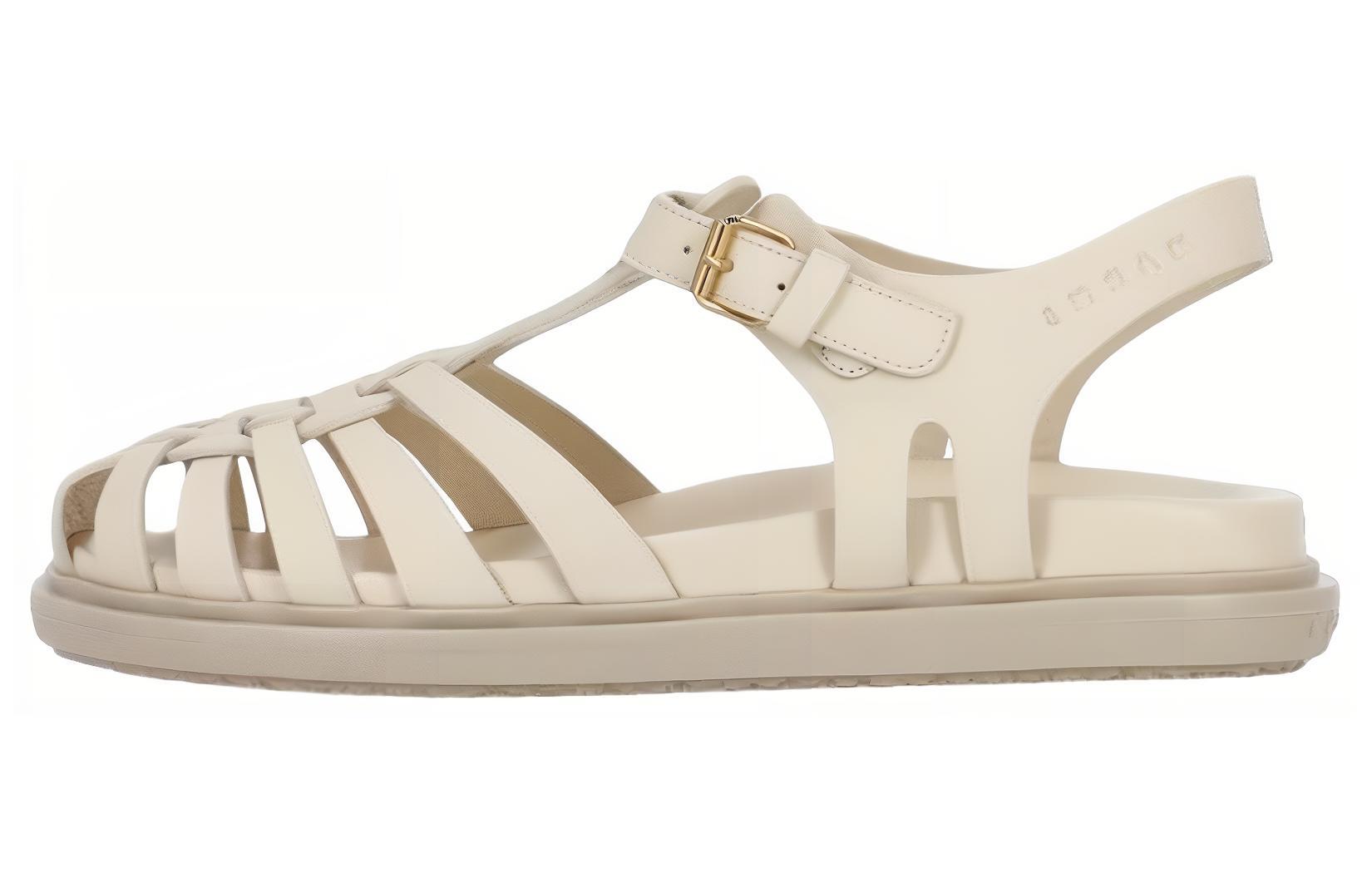 Сандалии Fisherman с пряжкой на щиколотке MARNI, Beige