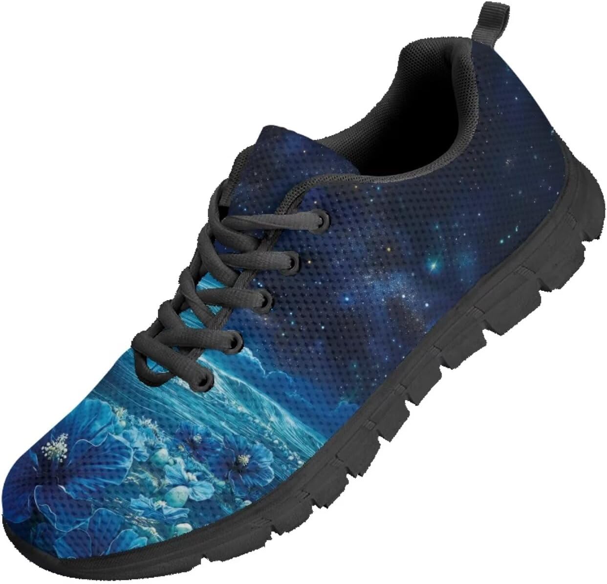 

Мужские кроссовки Funnydude Funnt для прогулок, повседневные теннисные туфли, осенние удобные кроссовки для работы, Galaxy Floral