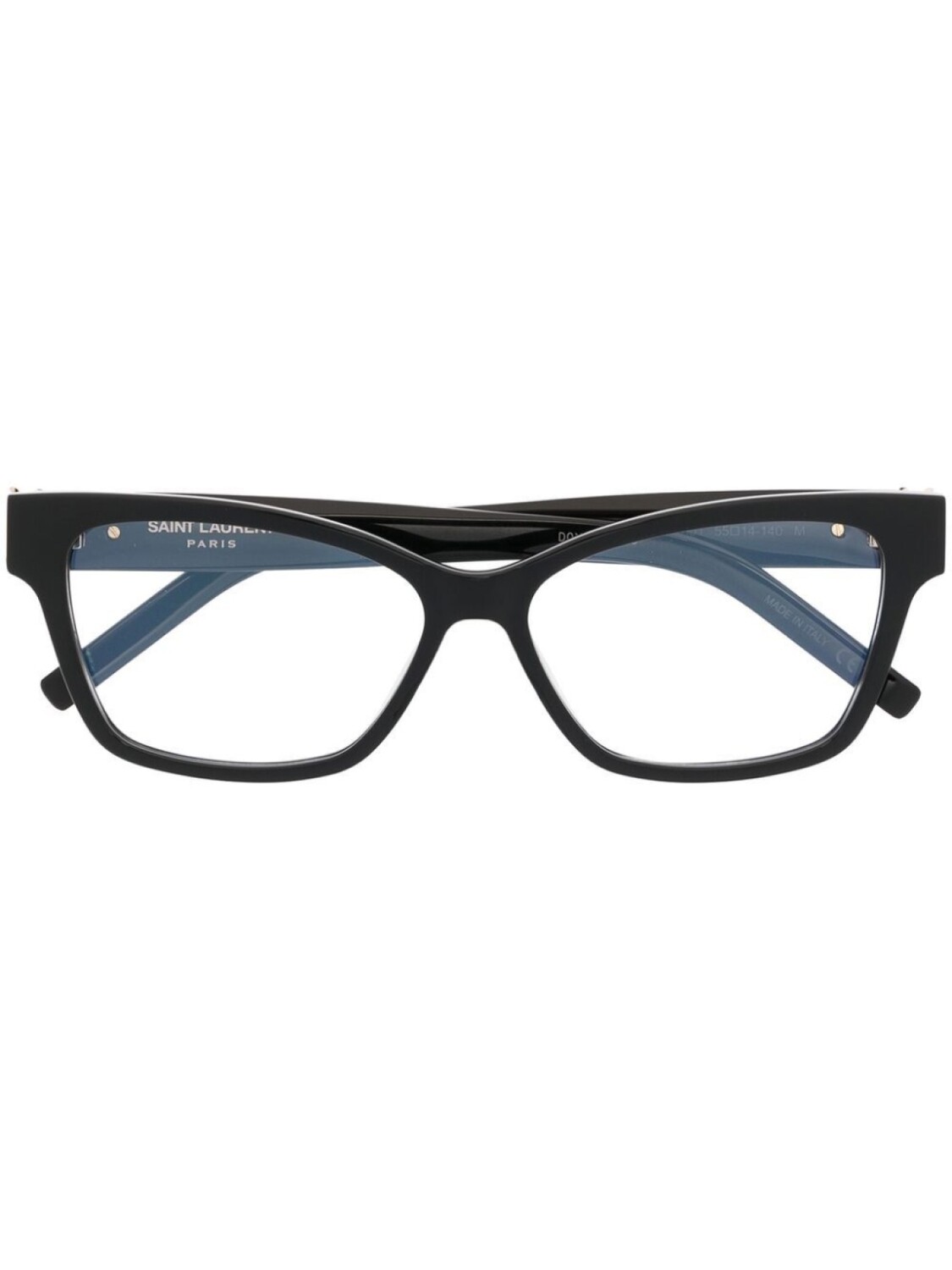 

Очки в оправе 'кошачий глаз' с логотипом Saint Laurent Eyewear, черный