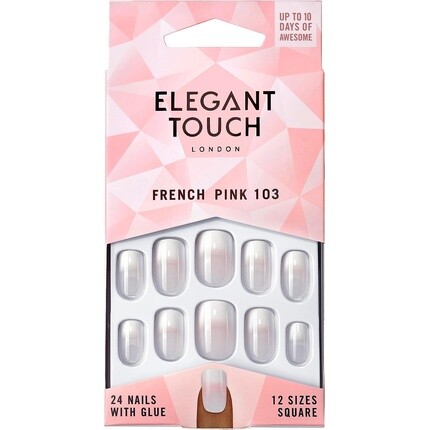 

Французские ногти 103 французский розовый 24 штуки Elegant Touch