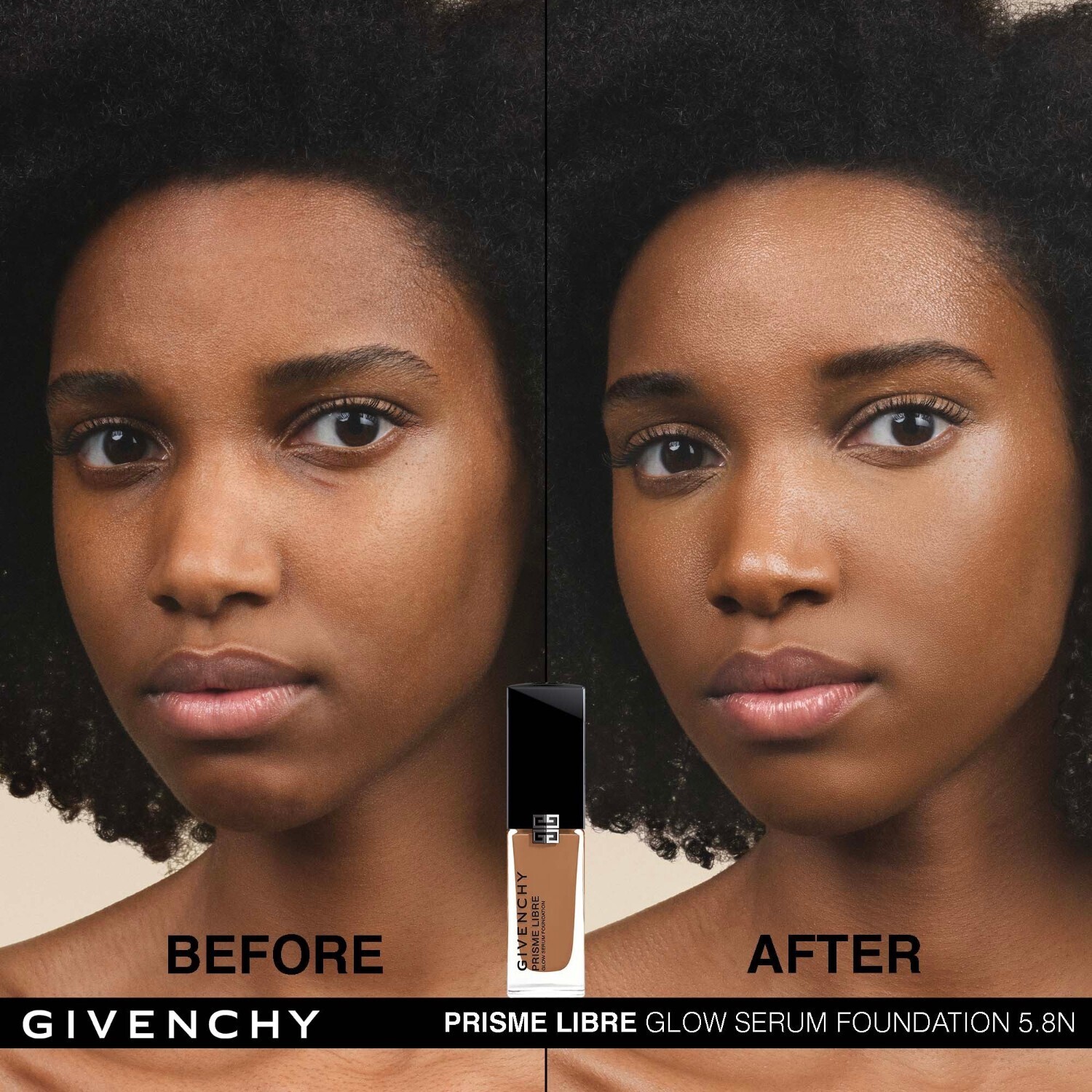 Тональный крем для лица prisme libre glow serum Givenchy, 5.8n, объем 30 мл — фото 2