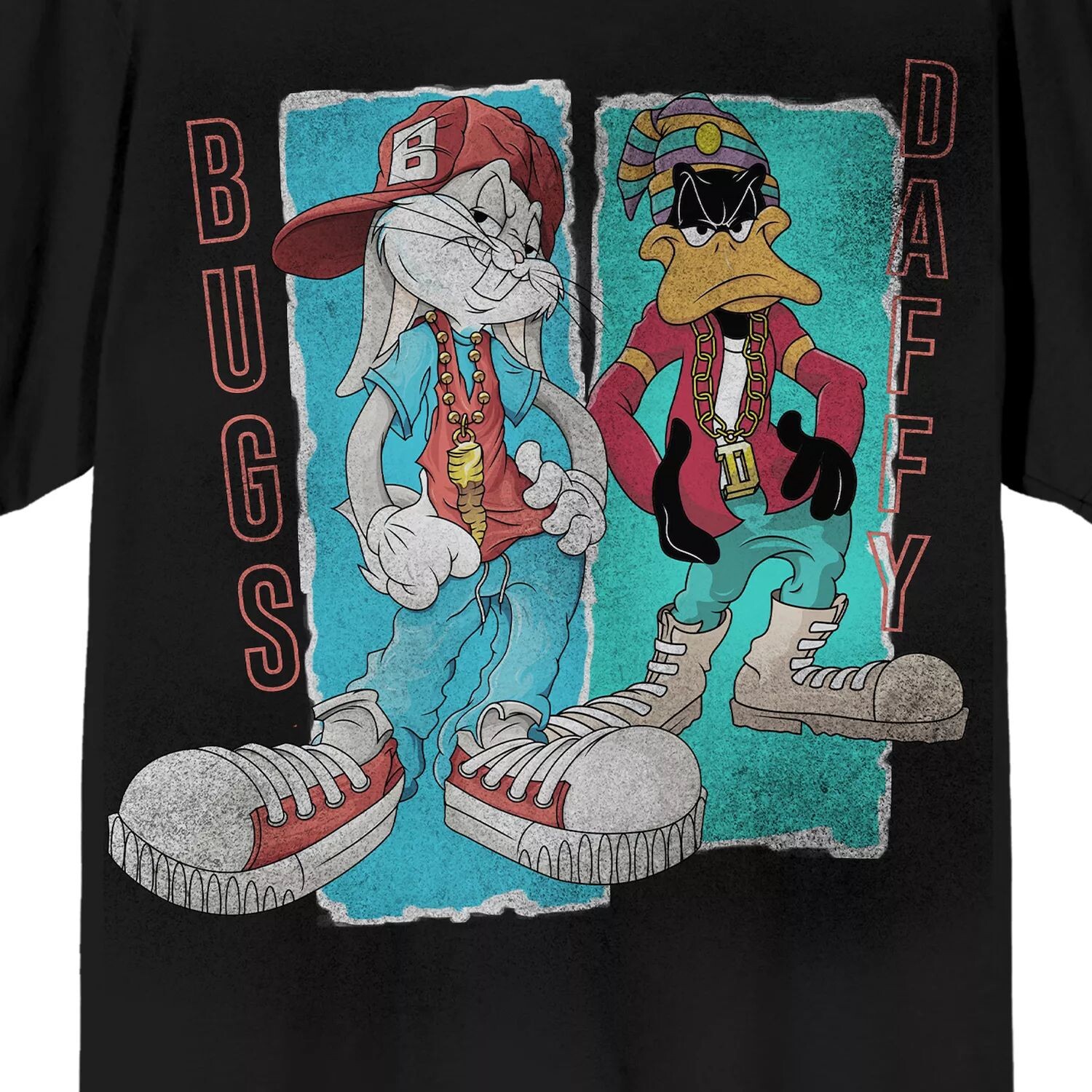

Мужская футболка Bugs Bunny и Daffy Duck Shield Licensed Character