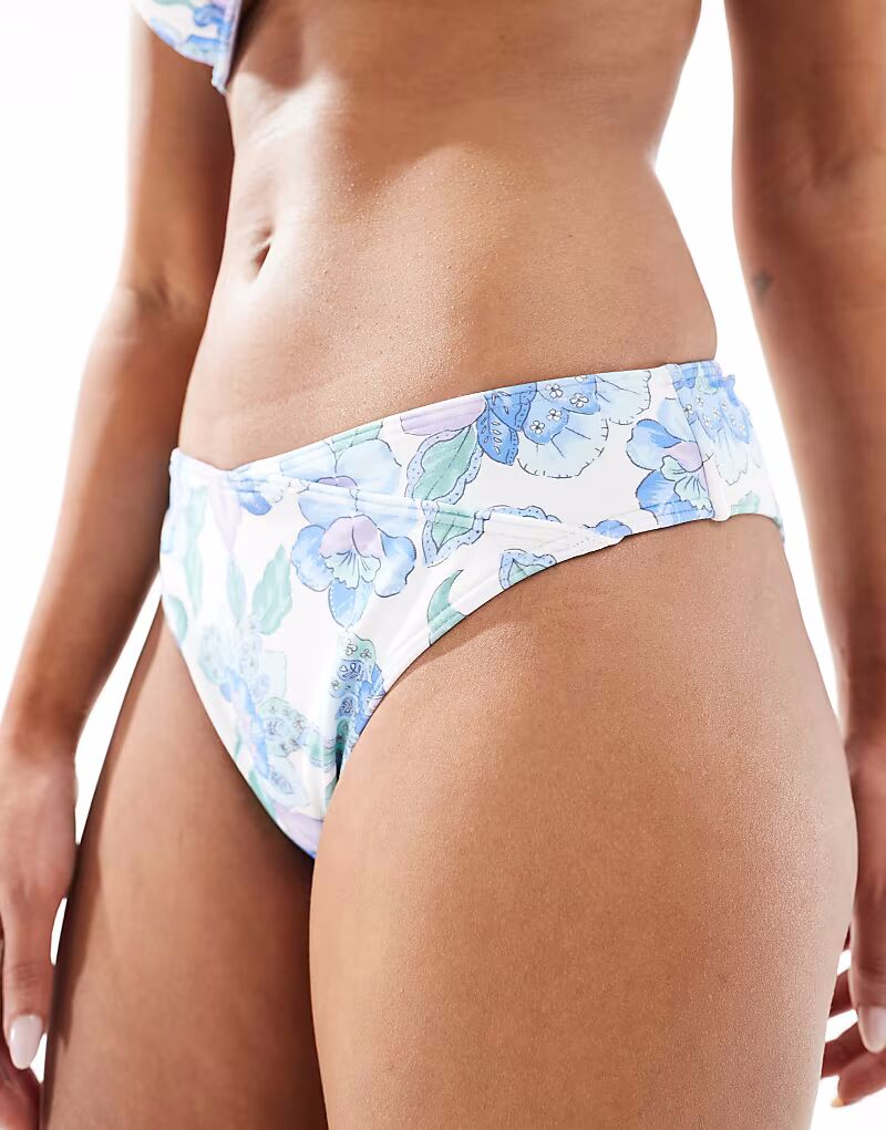 

Плавки с высокой талией и цветочным принтом Hollister