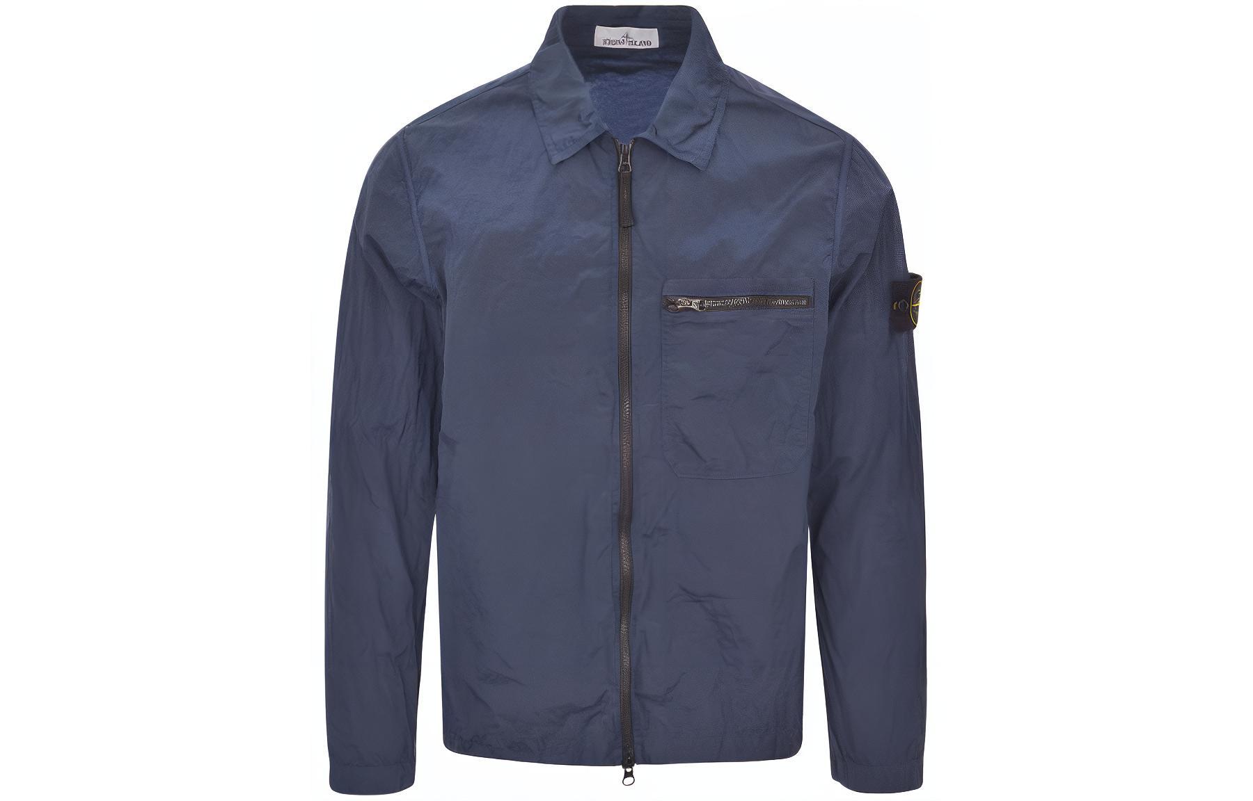 

STONE ISLAND Куртка мужская серо-голубая, Gray Blue