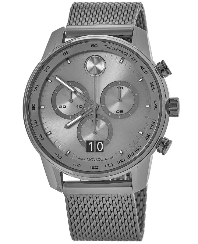 

Мужские кварцевые часы Movado Bold 48 мм, серый