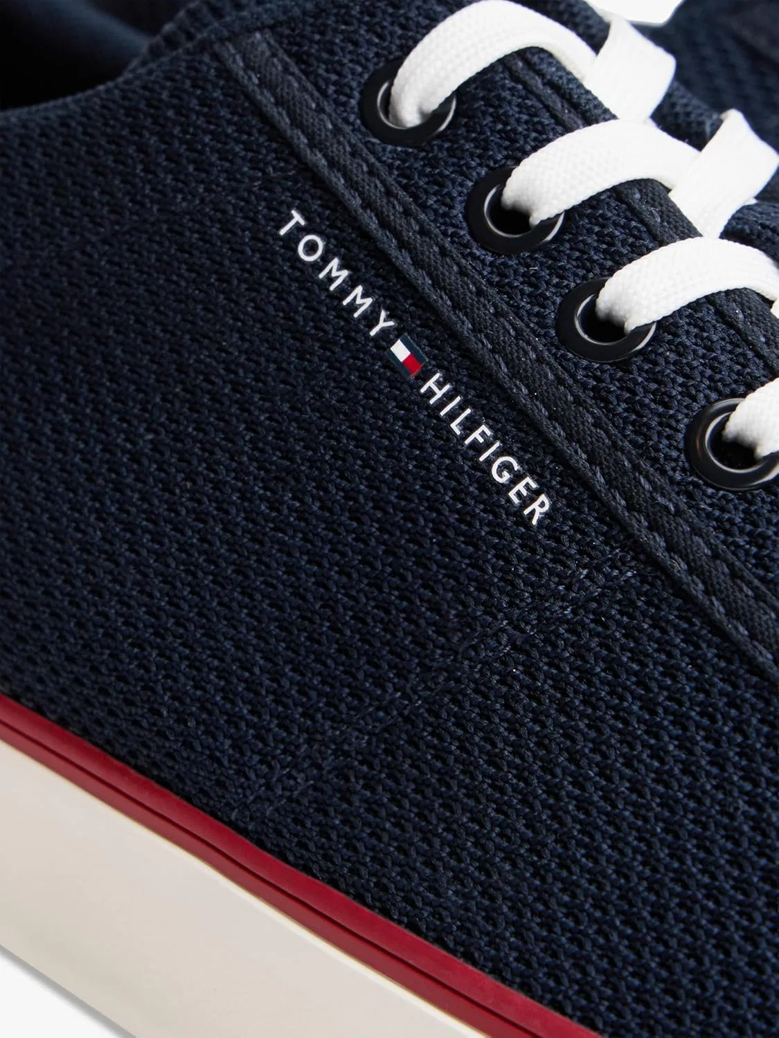 Мужские низкие кроссовки Tommy Hilfiger Harlem Core II Seasonal Textile Fm0fm05820, Blue Desert Sky — фото 4