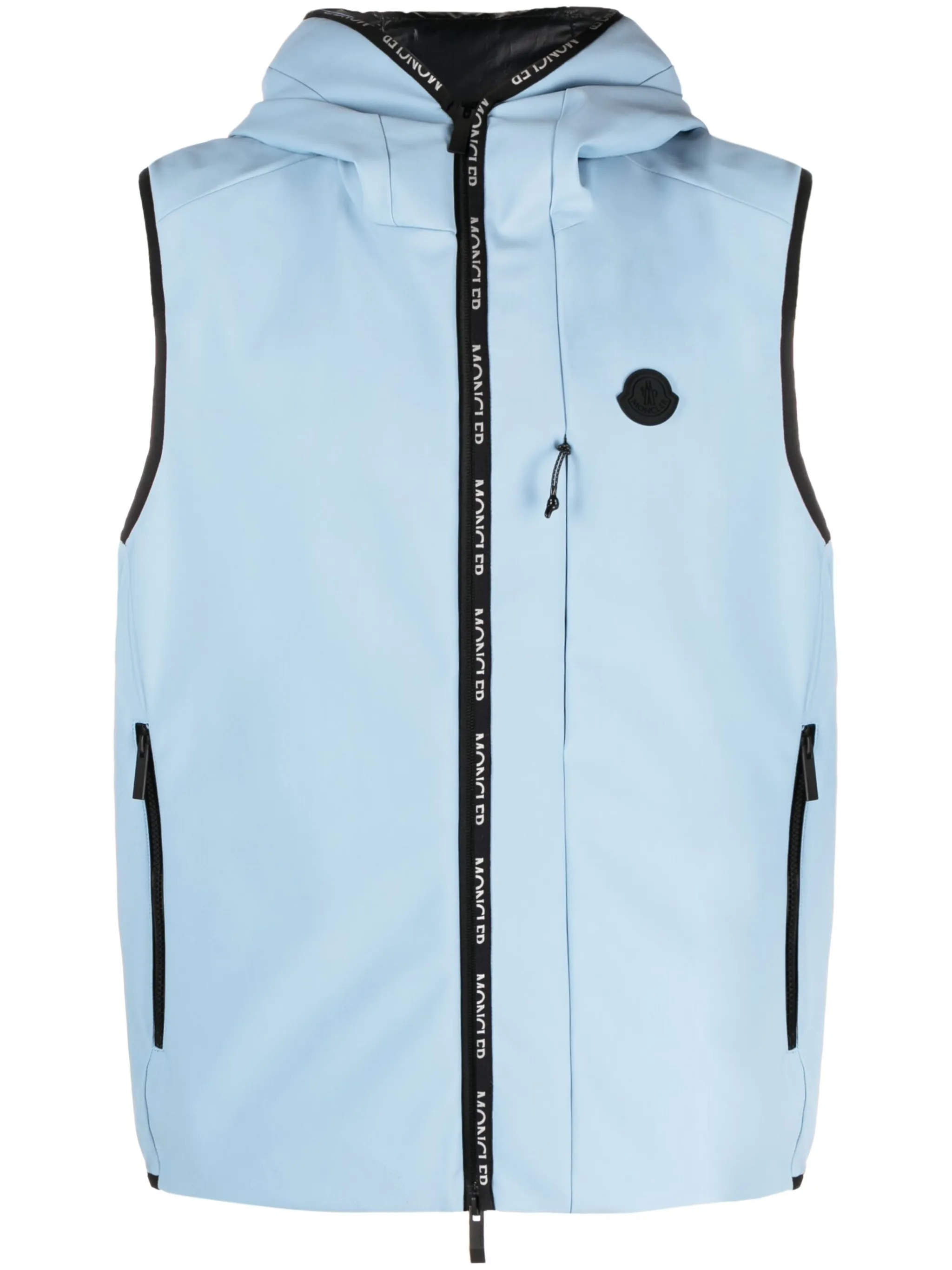 

Куртка с капюшоном и съемными рукавами Moncler, синий