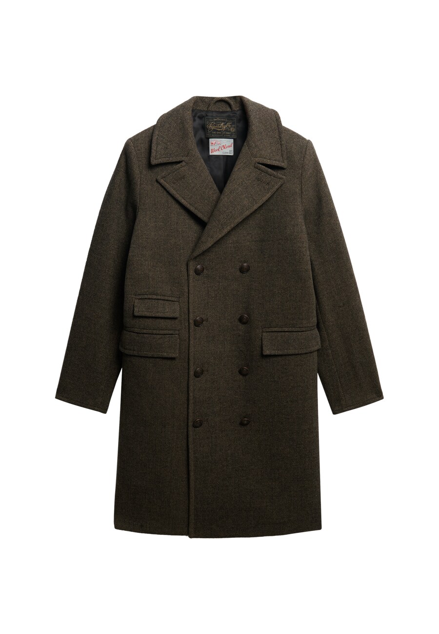 

Пальто межсезонное Superdry, темно-коричневый