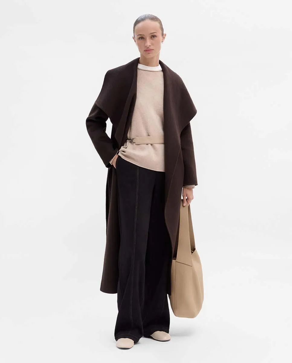 

Женское двустороннее пальто с отложным воротником Simorra, коричневый