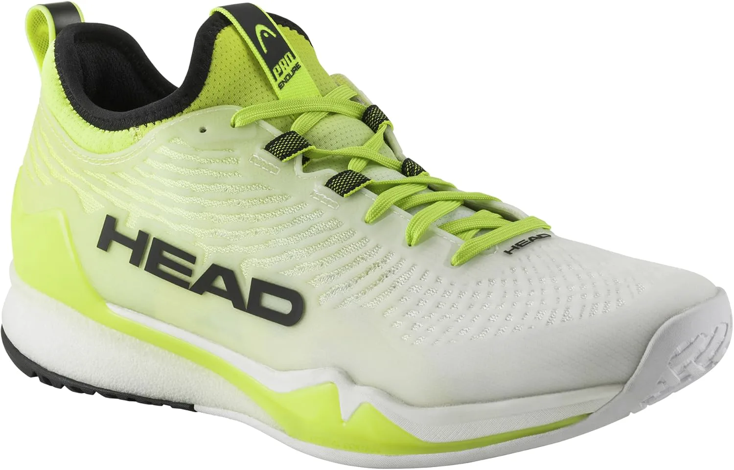 Мужские теннисные кроссовки HEAD Endure Pro - стабильность, скорость, долговечность, универсальная производительность на всех покрытиях, белый/желтый