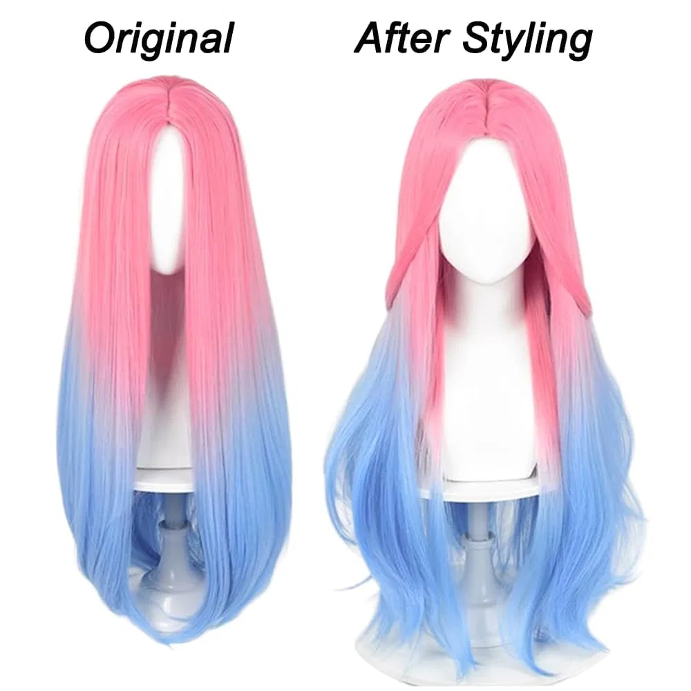 Парик Mizi Hair для косплея розово-голубой Generisch