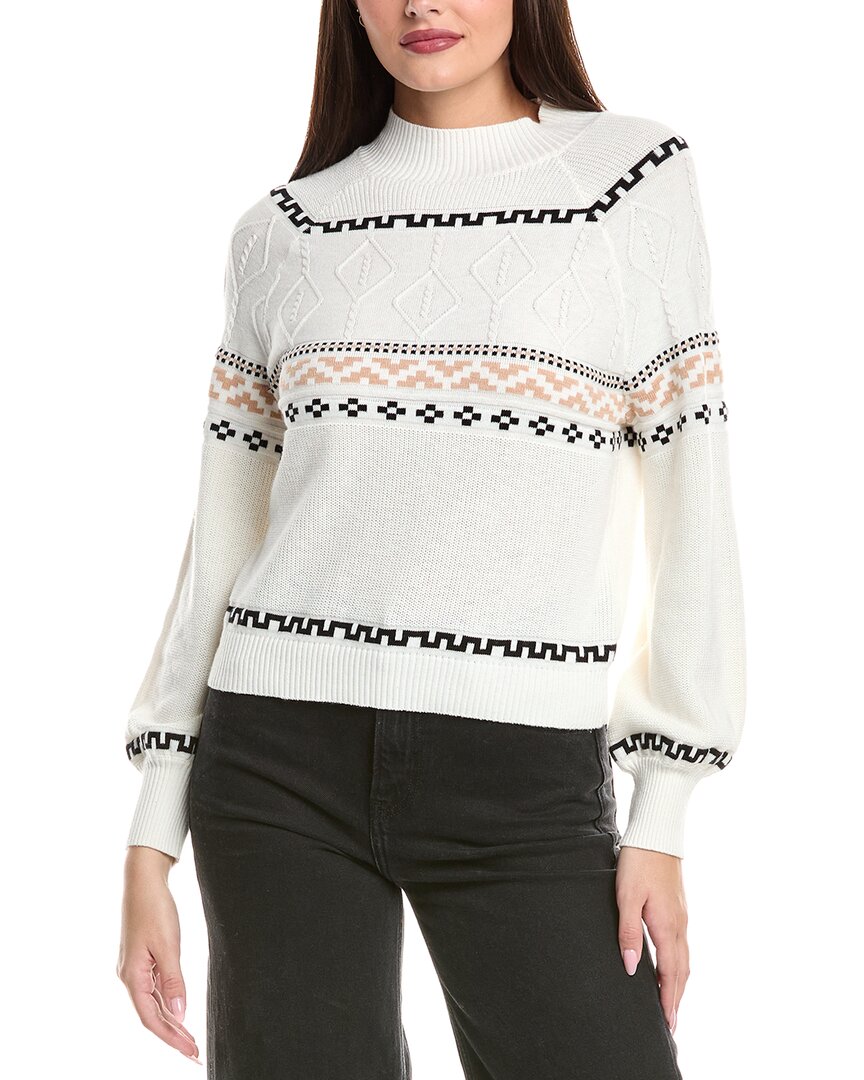 

WISPR Текстурированный свитер из шелковой смеси, белый