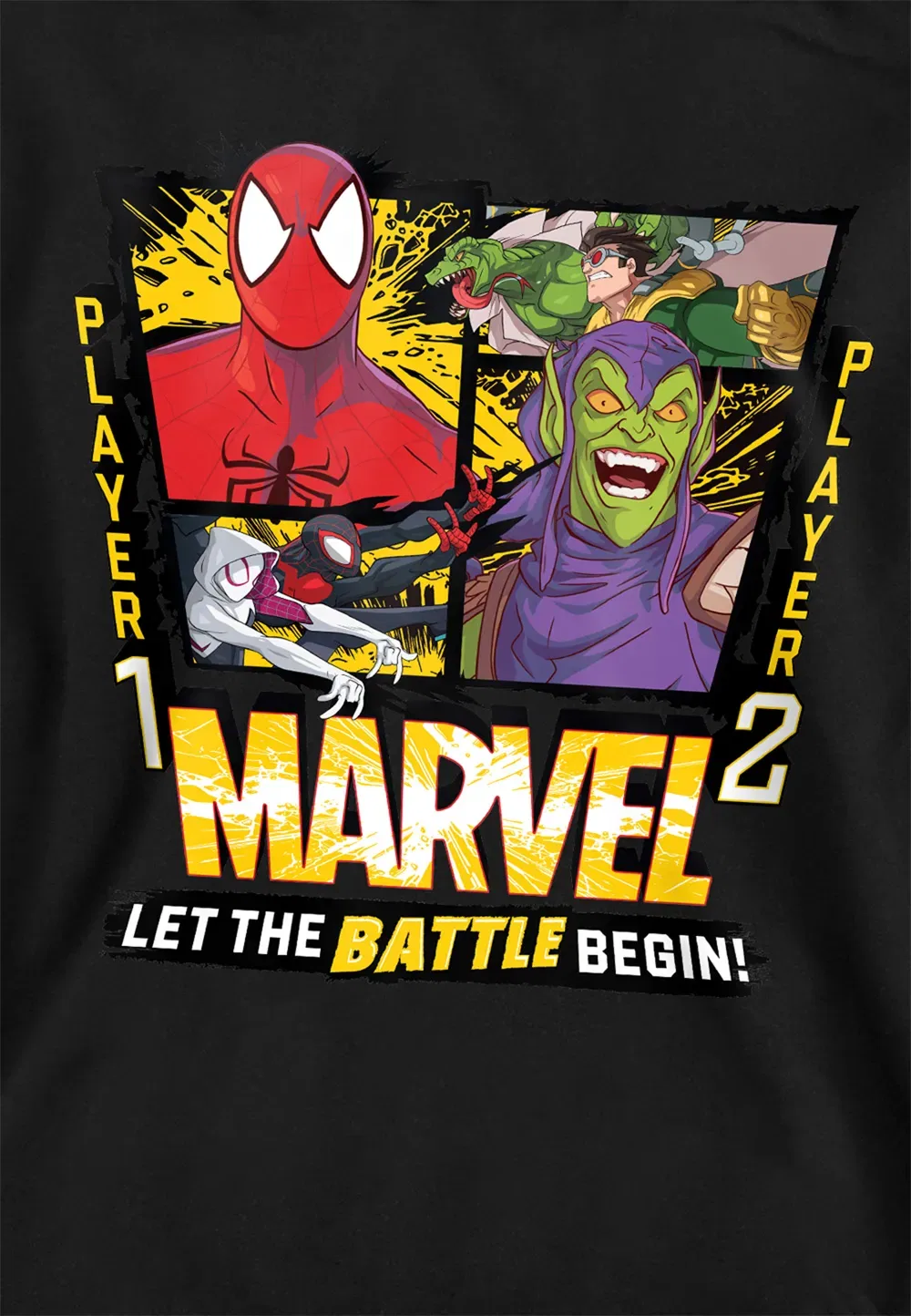 Детский худи Marvel Spiderman Battle, черный — фото 2
