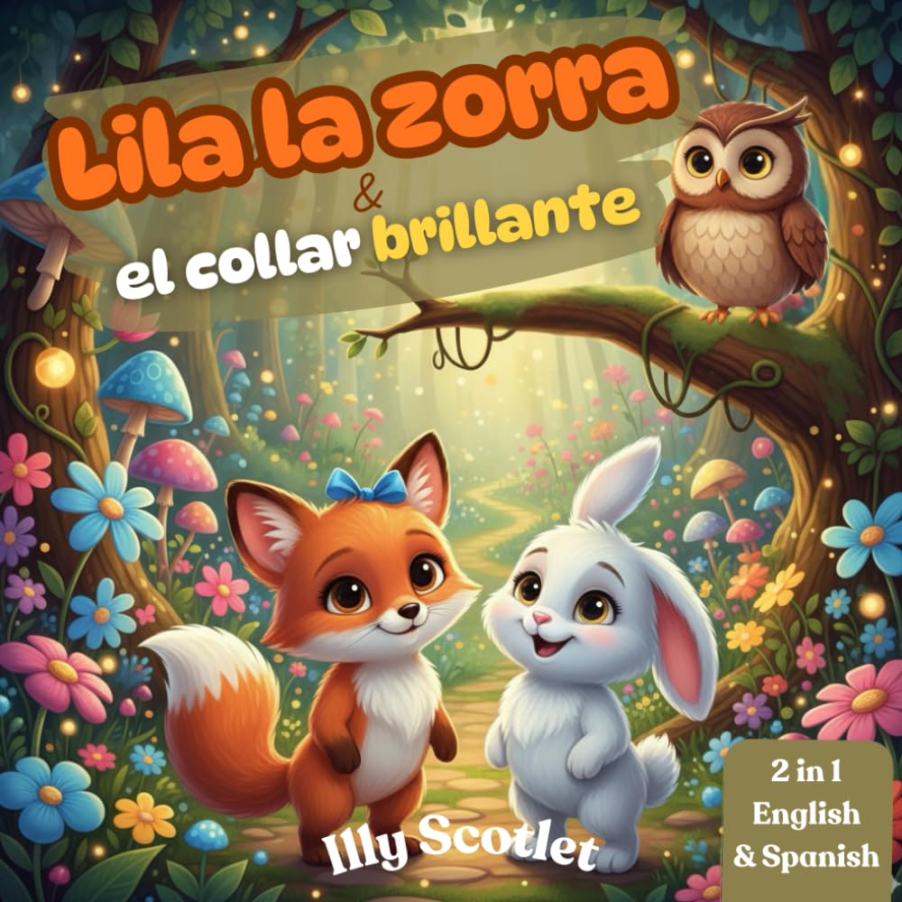 

Lila la zorra & el collar brillante: Un libro infantil bilingüe en inglés y español | Una historia sobre honestidad, amabilidad y buenos valores para niños de 3 a 10 años (Independently published)