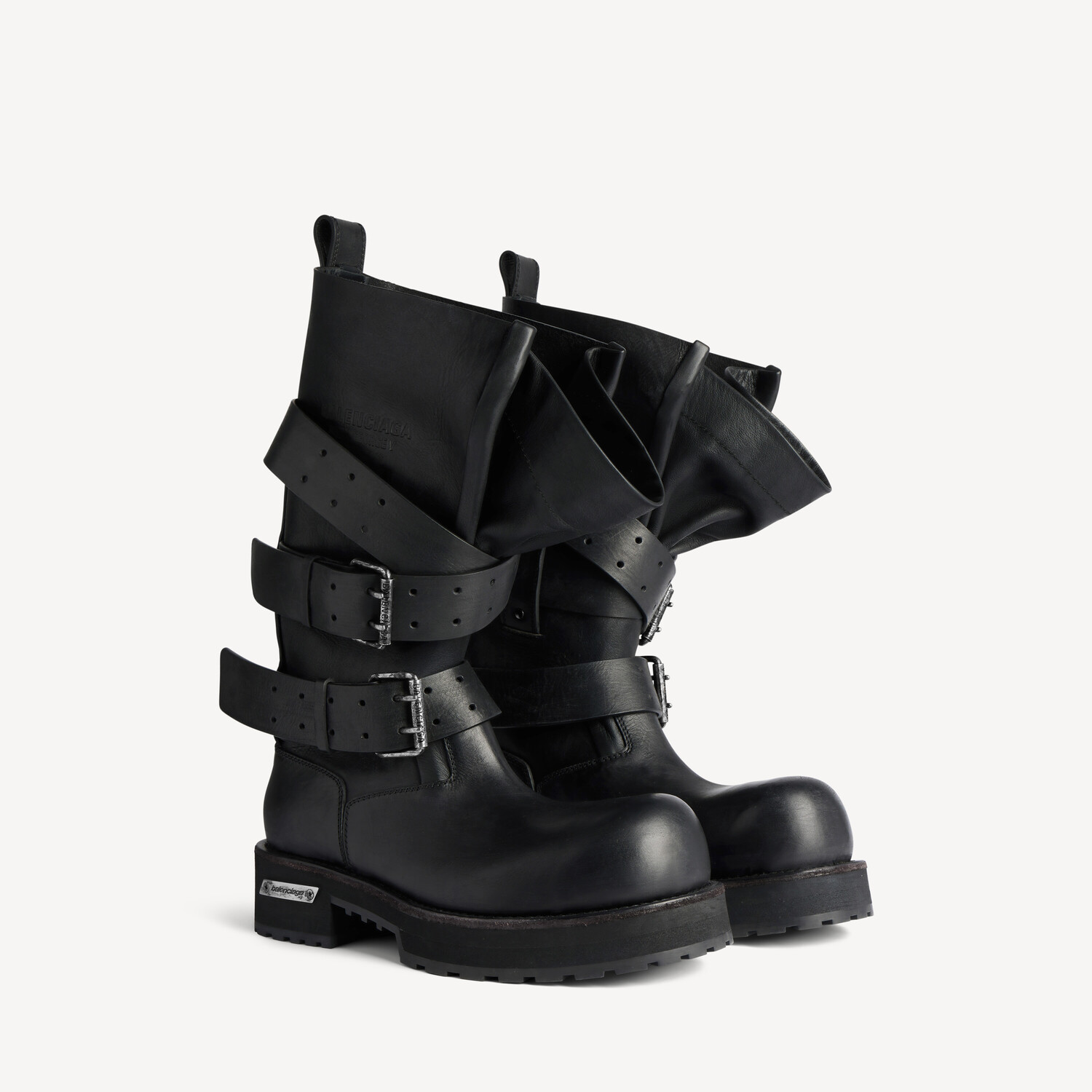 Женские высокие ботинки venom в черном цвете BALENCIAGA, черный — фото 2