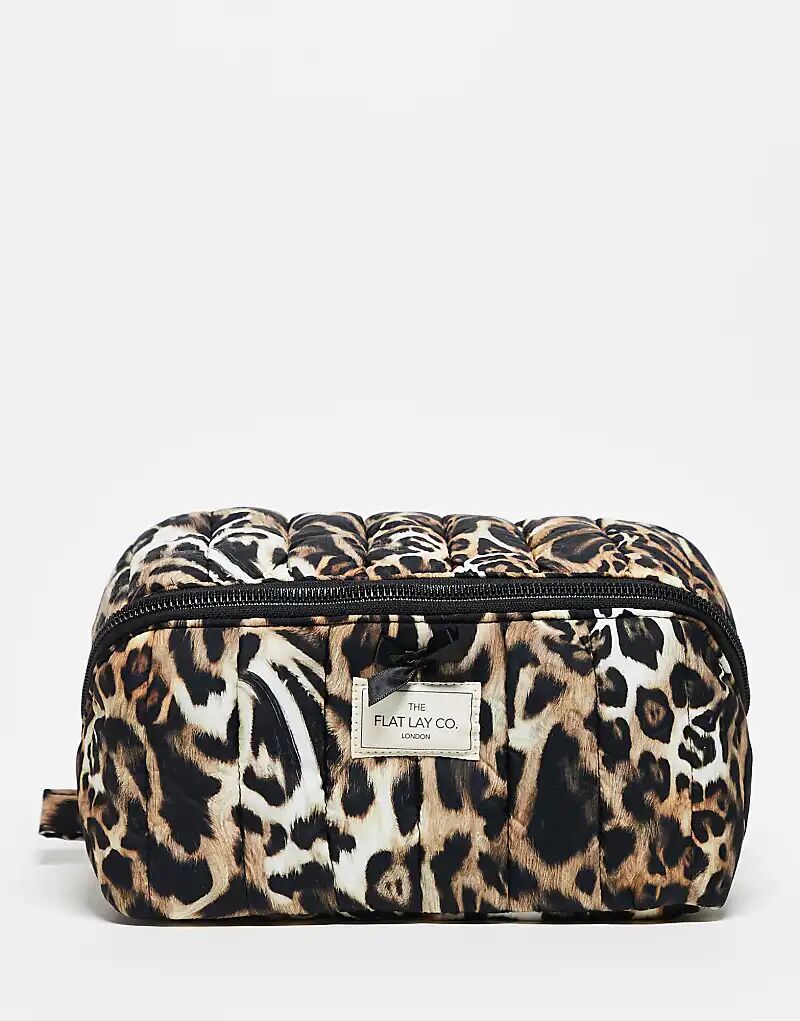 

Сумка-коробка для макияжа Flat Lay Co. Marshmallow - Warped Leopard Flat Lay Company