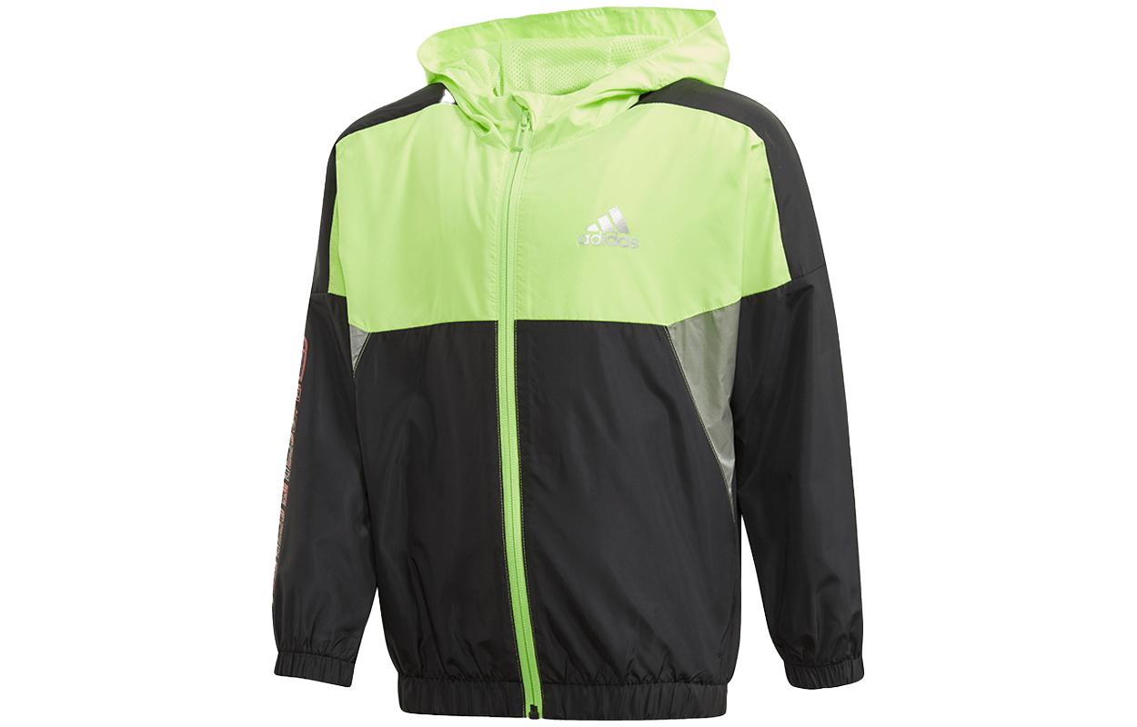 

Детская куртка Adidas, черный/зеленый