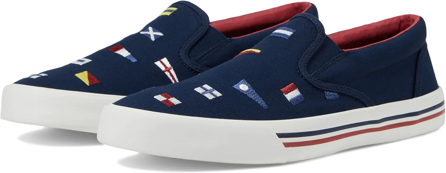 Мужские слипоны Sperry Striper II в морском стиле, темно-синий — фото 2