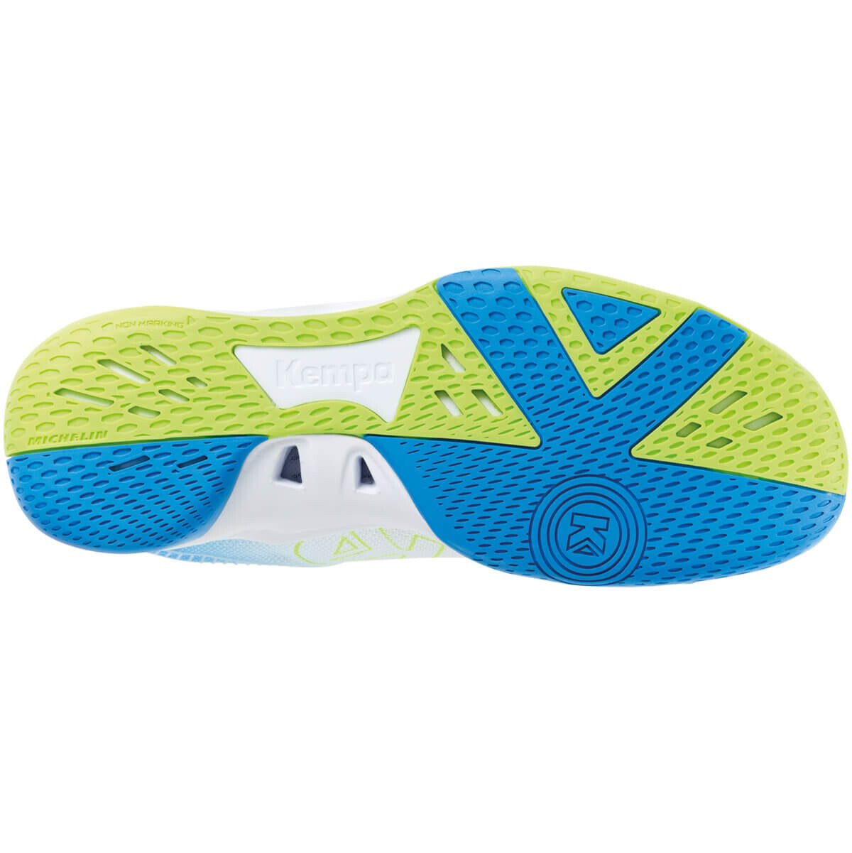 Спортивные кроссовки Kempa Hallen Sport Schuhe WING 2.0, цвет weiß/fluo gelb — фото 3