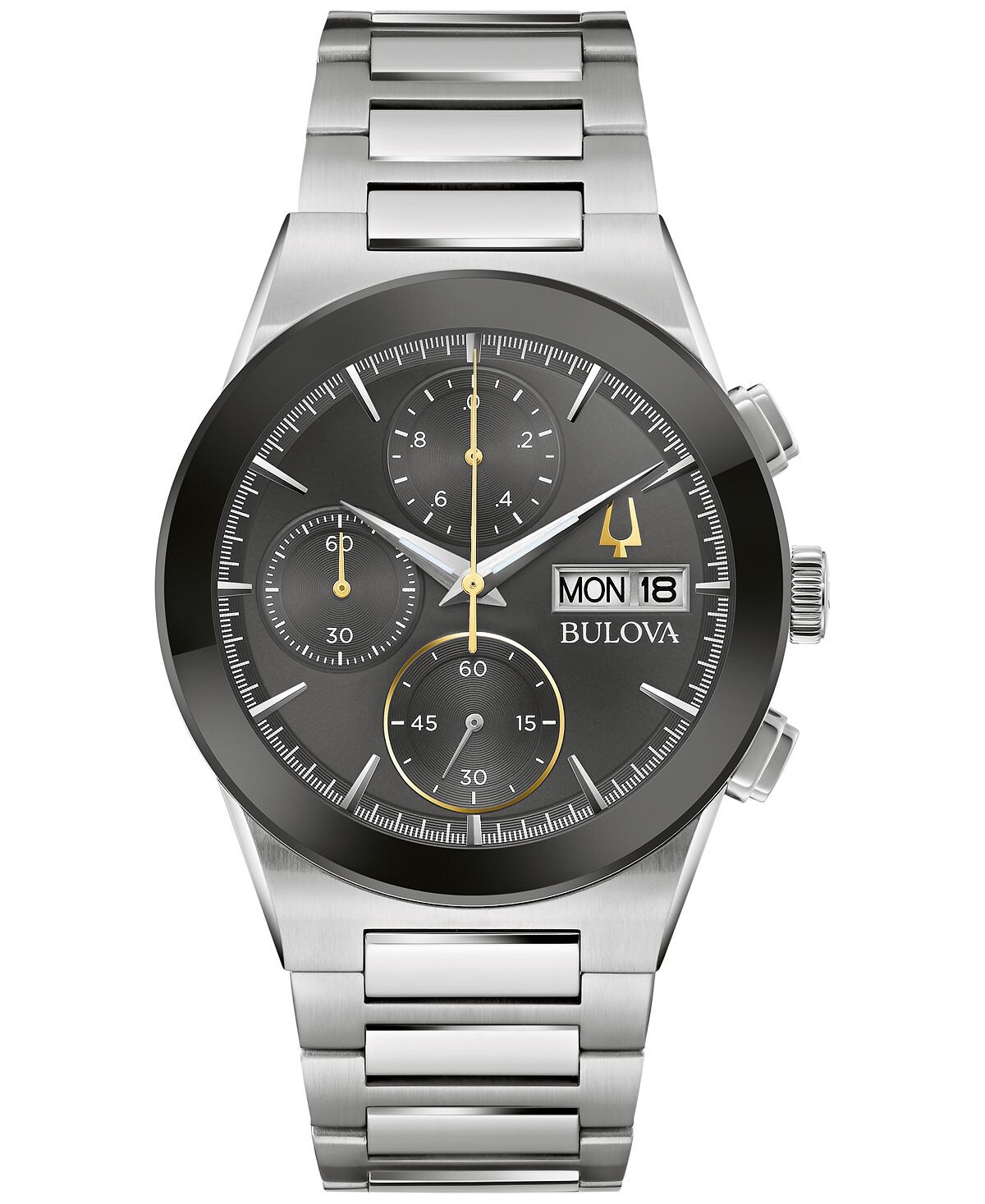 

Мужские часы-хронограф Modern Millennia с браслетом из нержавеющей стали, 41 мм Bulova