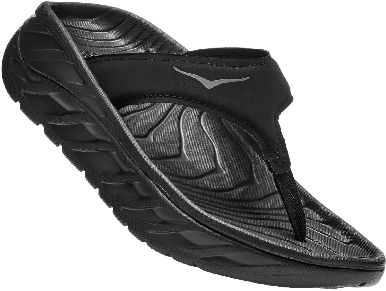 ORA Recovery Женские шлепанцы HOKA, Black/Dark Gull Gray — фото 3
