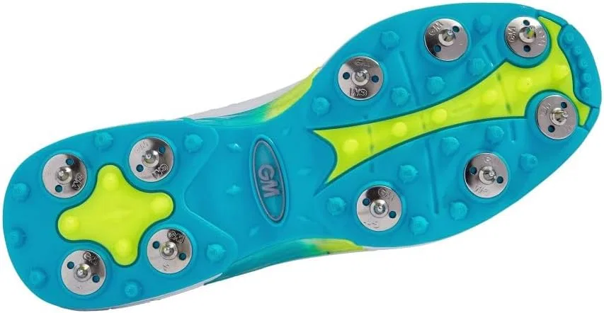 Крикетные кроссовки Gunn & Moore Aion унисекс, White Fluro Yellow Blue — фото 3