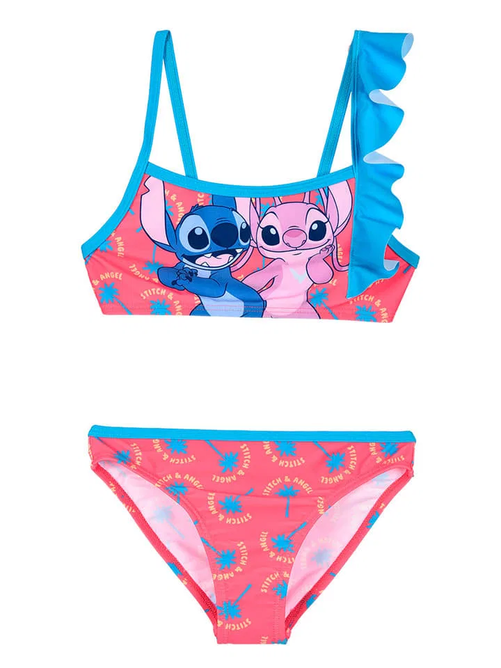Бикини, быстросохнущие, Lilo & Stitch, розовый/голубой