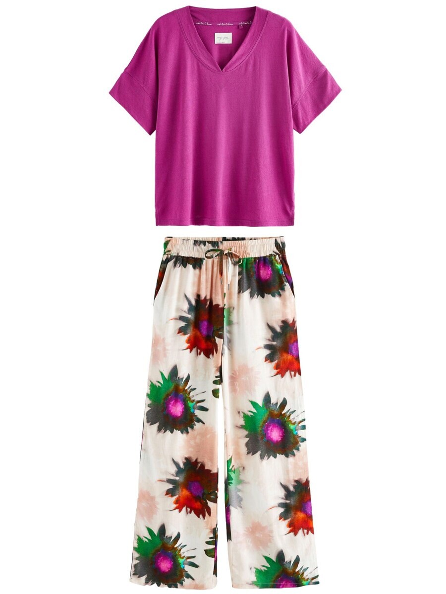 

Пижама Next Pajama, цвет dark pink