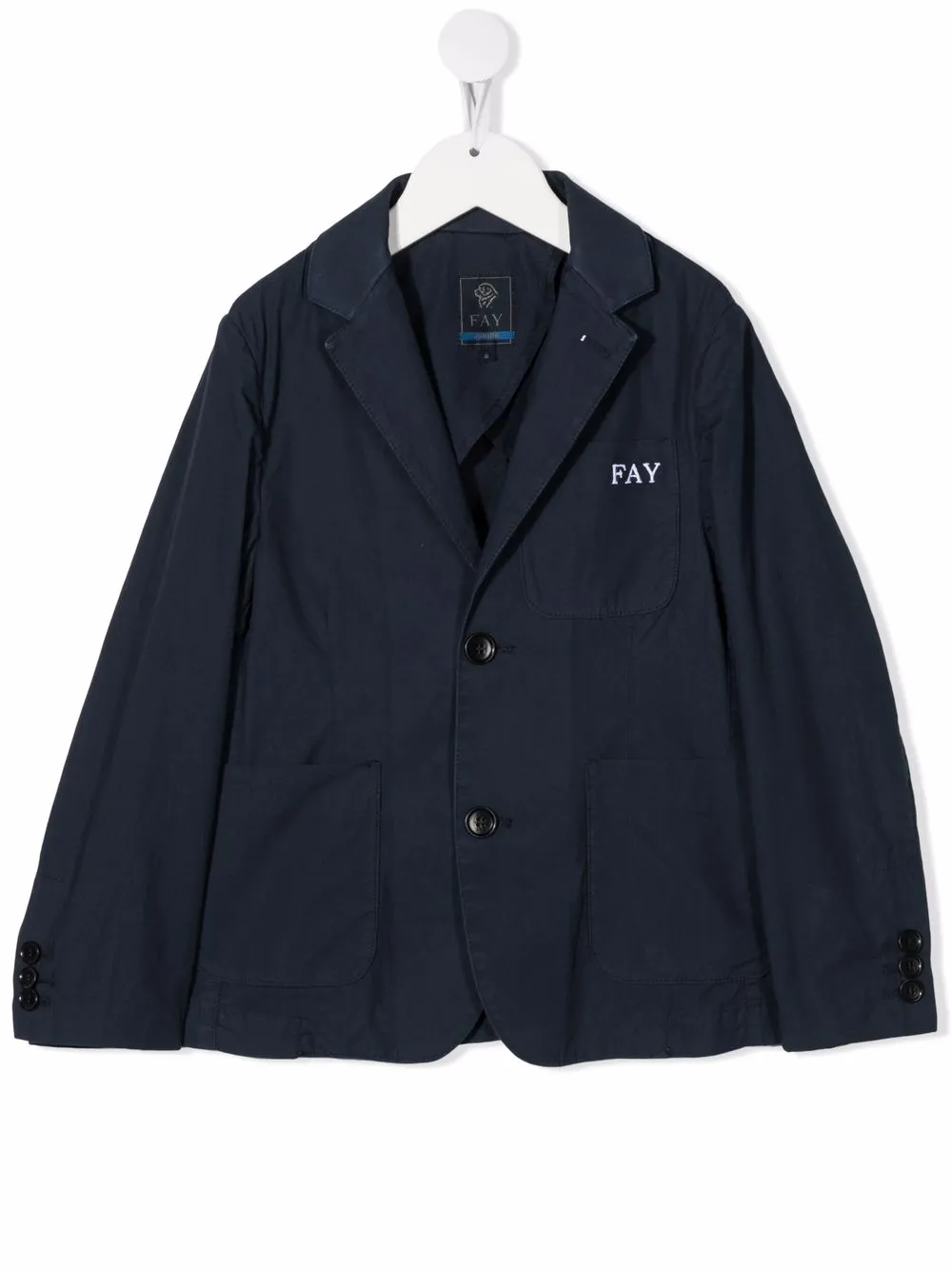 

Однобортный блейзер Fay Kids, синий
