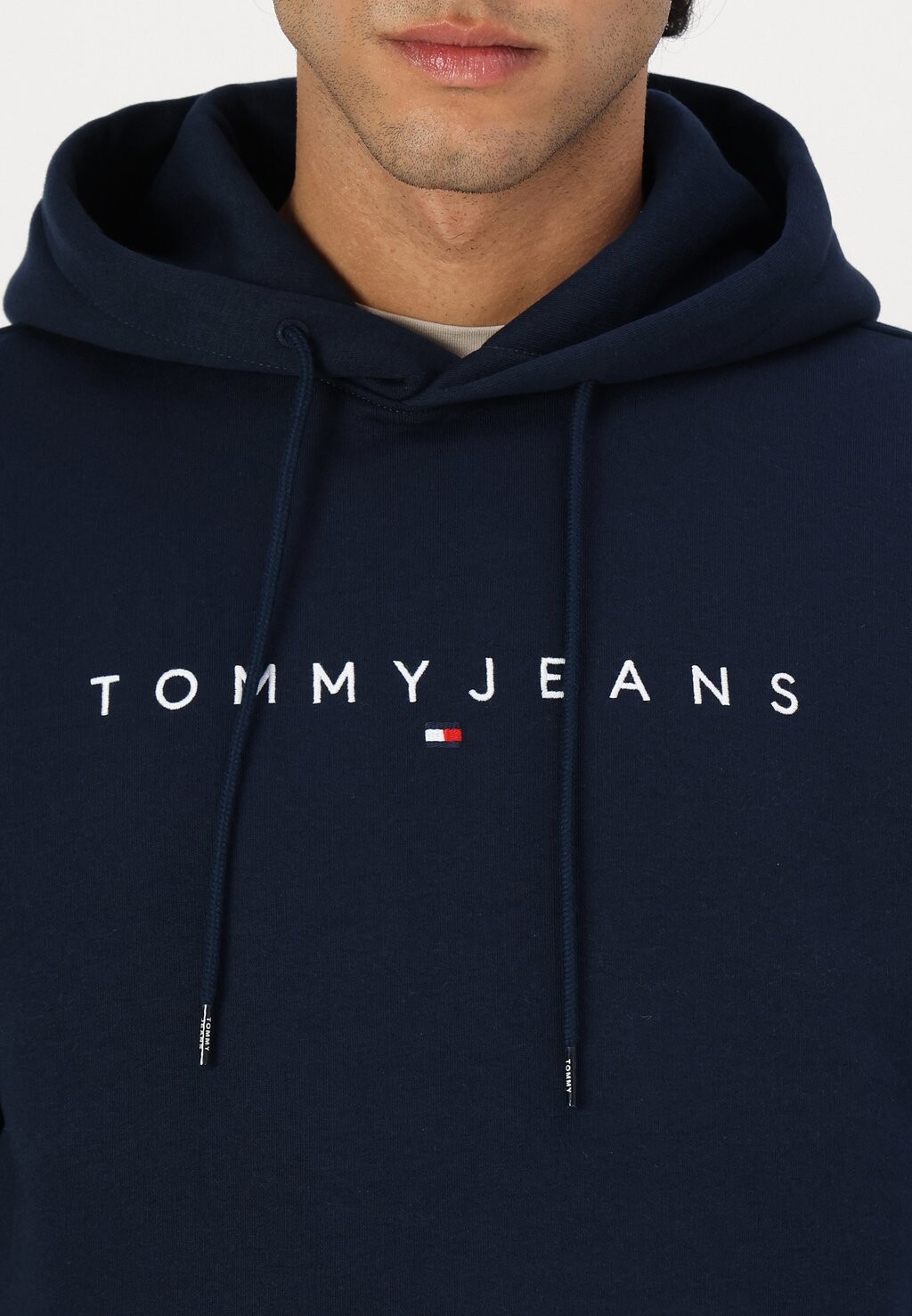Толстовка LINEAR LOGO HOODIE Tommy Jeans, темно-синий — фото 3