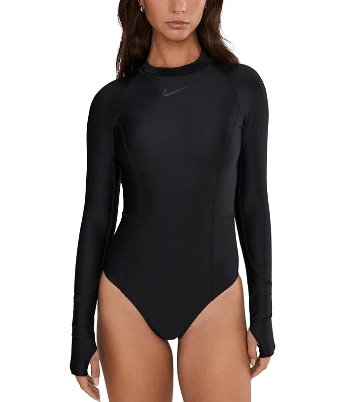 Купальник слитный Nike Hydralock Fusion Long Sleeve One Piece, Black