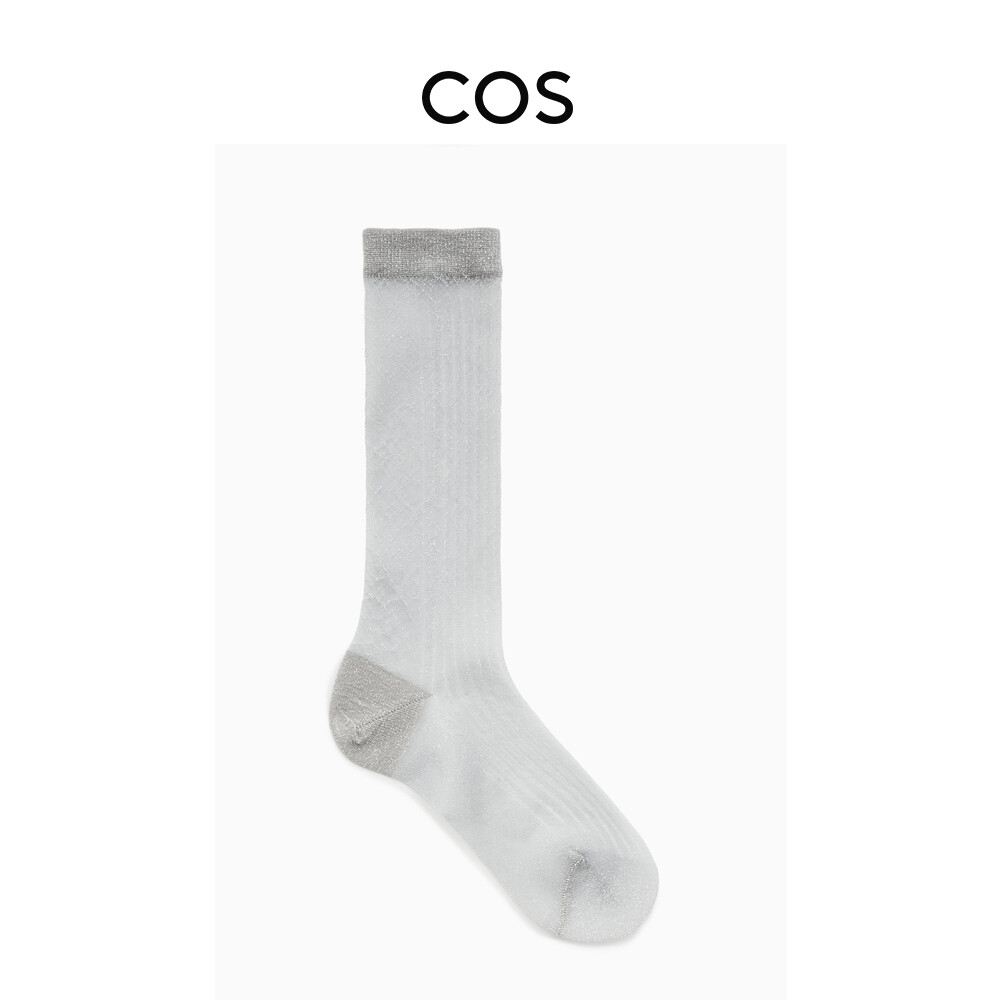 

Носки женские Cos шелковые, серебряный