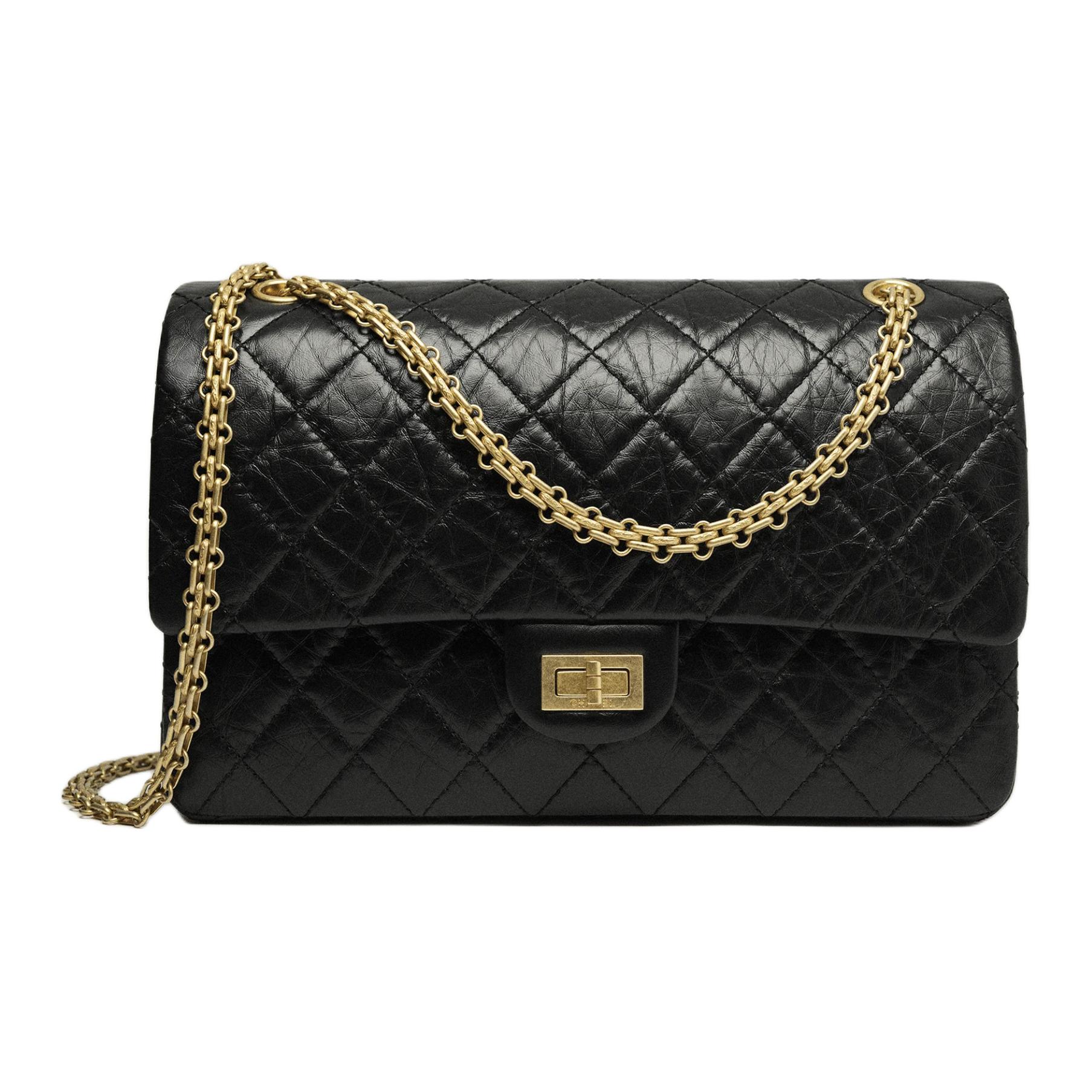 

CHANEL Кожаная клатч через плечо миниатюрный женский черный