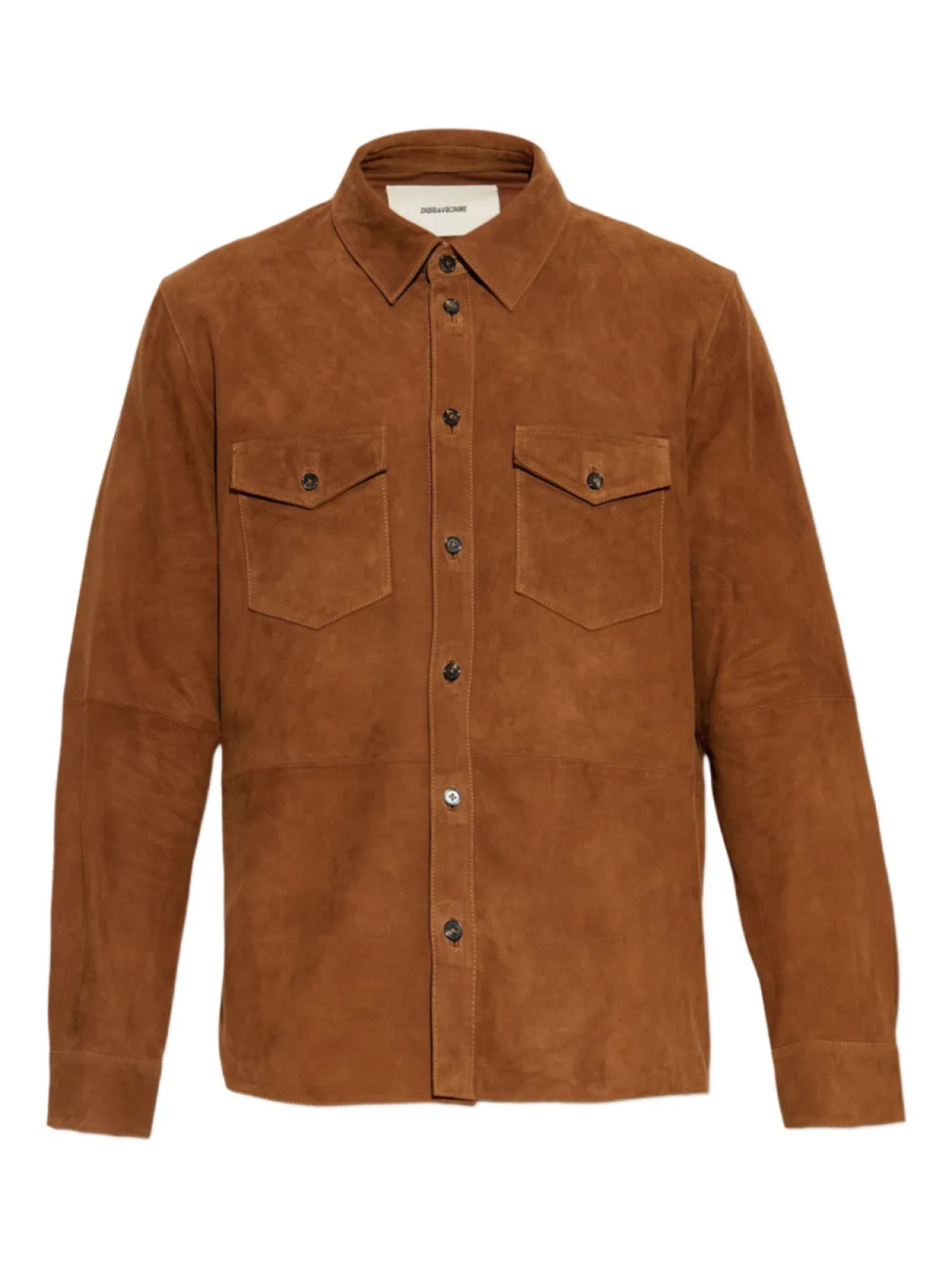 

Кожаная рубашка Zadig&Voltaire, коричневый